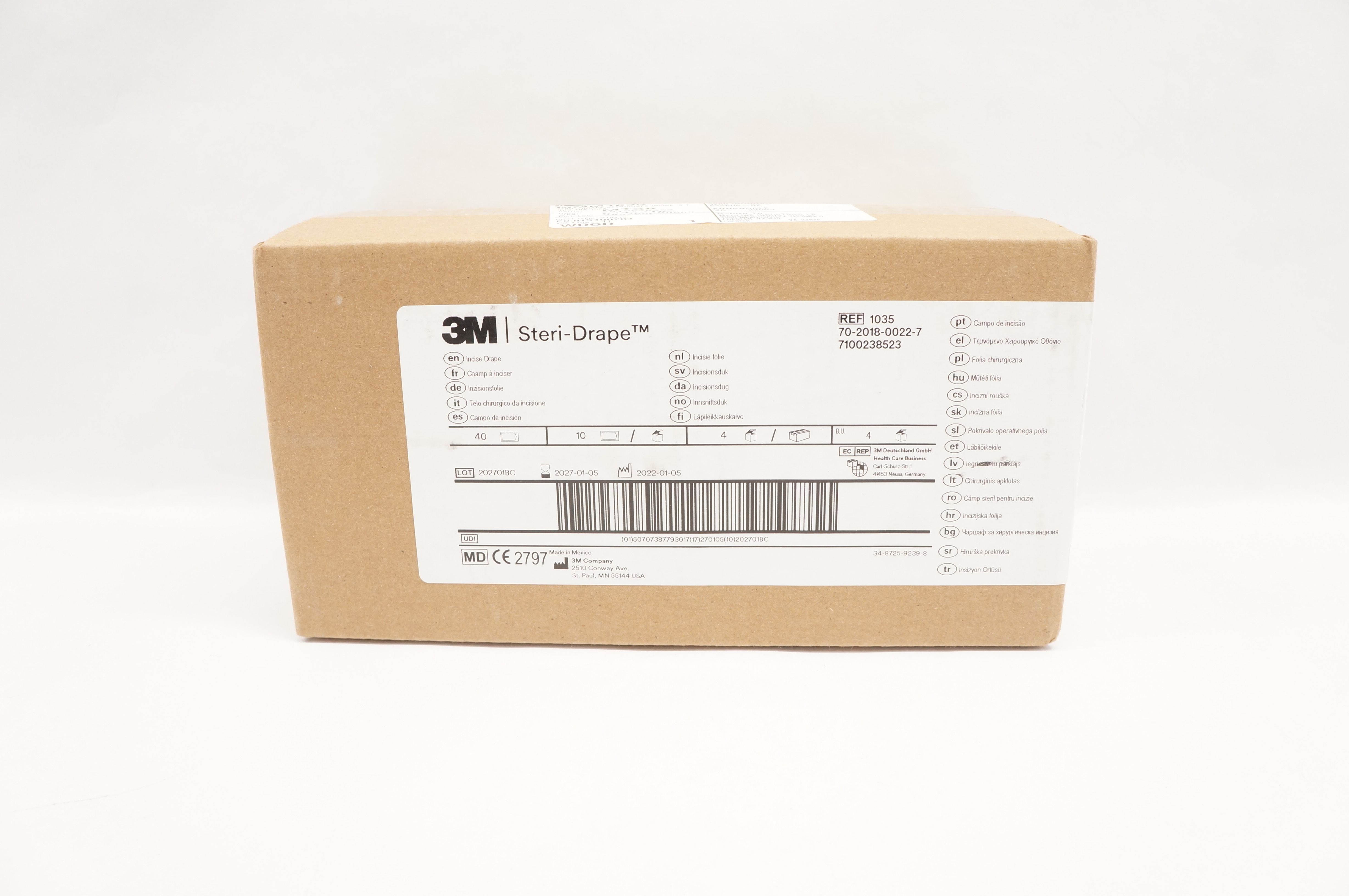 3M 1035 Steri-Drape Incise Drape - Pack of 40