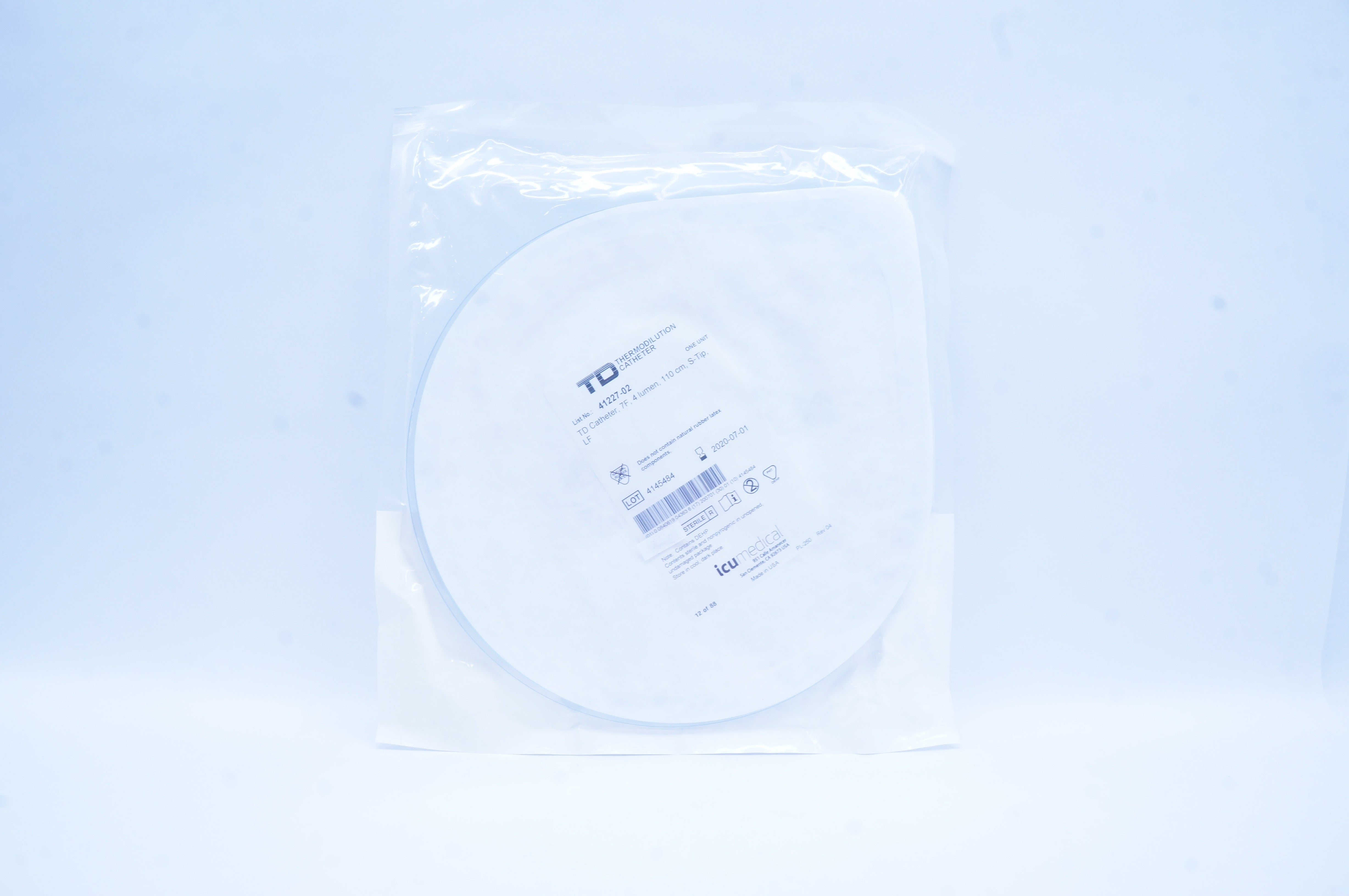 ICU Medical 41227-02 Thermodilution Cath. 7F, 4 Lumen, 110cm S-Tip (x)