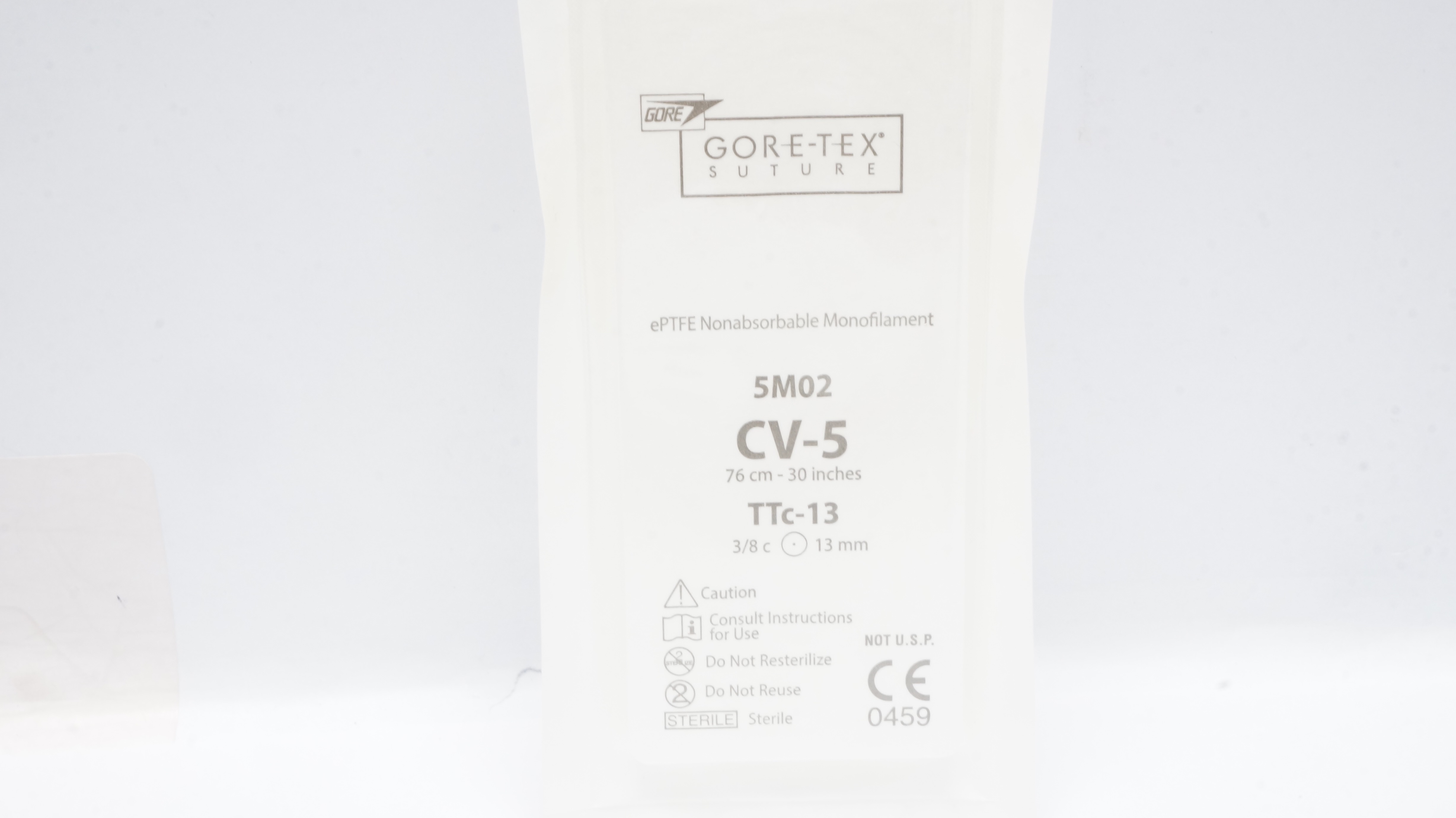 Gore 5M02 CV-5 ePTFE Nonabsorbable Monofilament Stre TTC-13 3/8c 13mm 30inch (x)