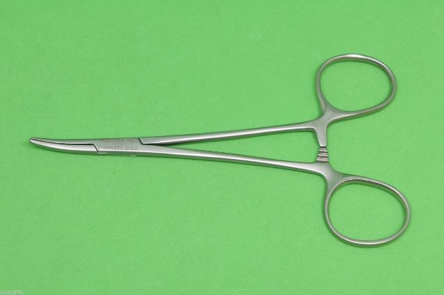 Michigan Instruments Forceps Hemo Halsted Design 4.75-5.25 inch Lg Slightly  