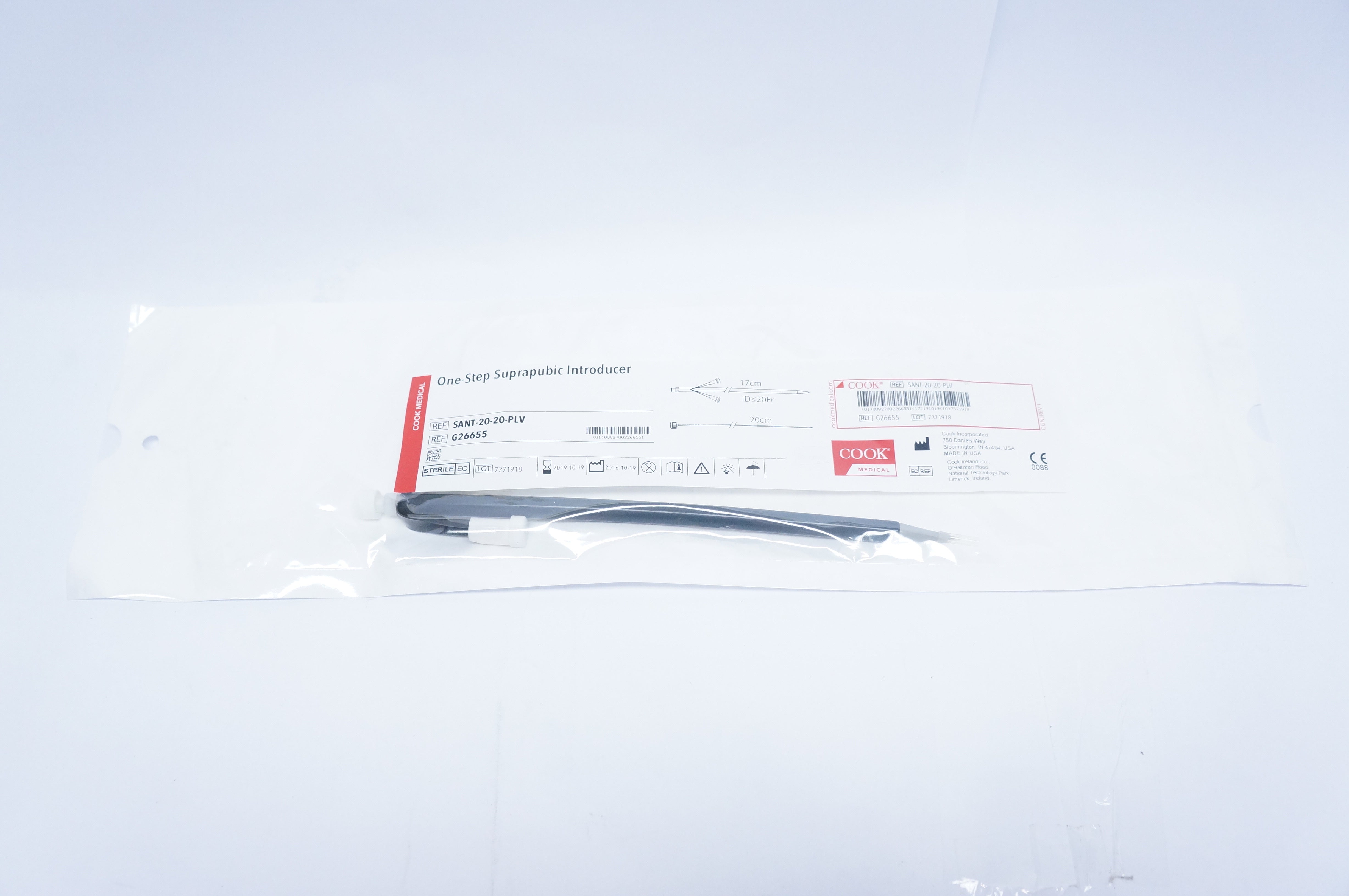 Cook Medical G26655 One-Step Suprapubic Introducer 20Fr. (x)