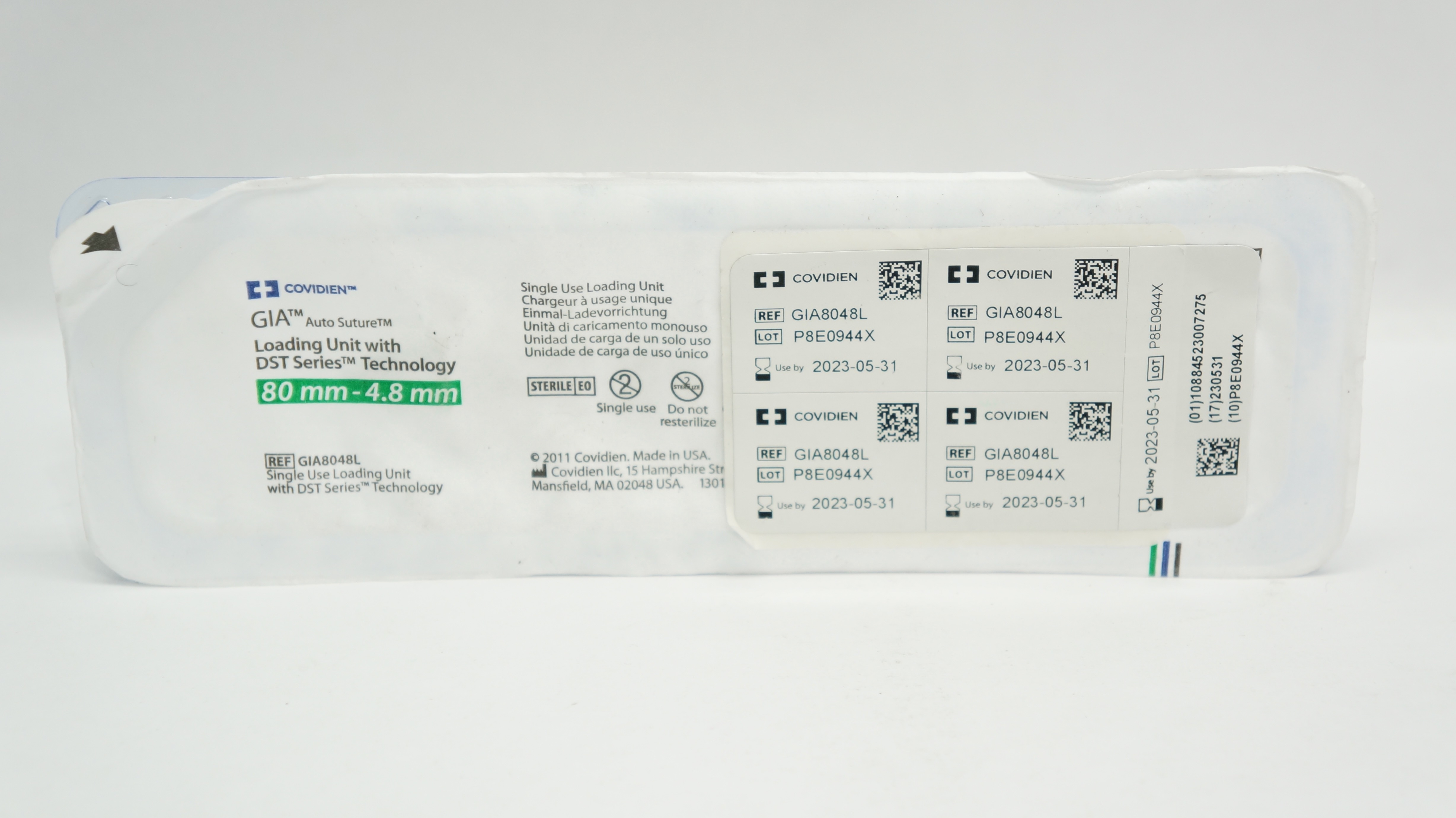 Covidien GIA8048L GIA Loading Unit with DST Series Technology 80mm - 4.8mm (x)