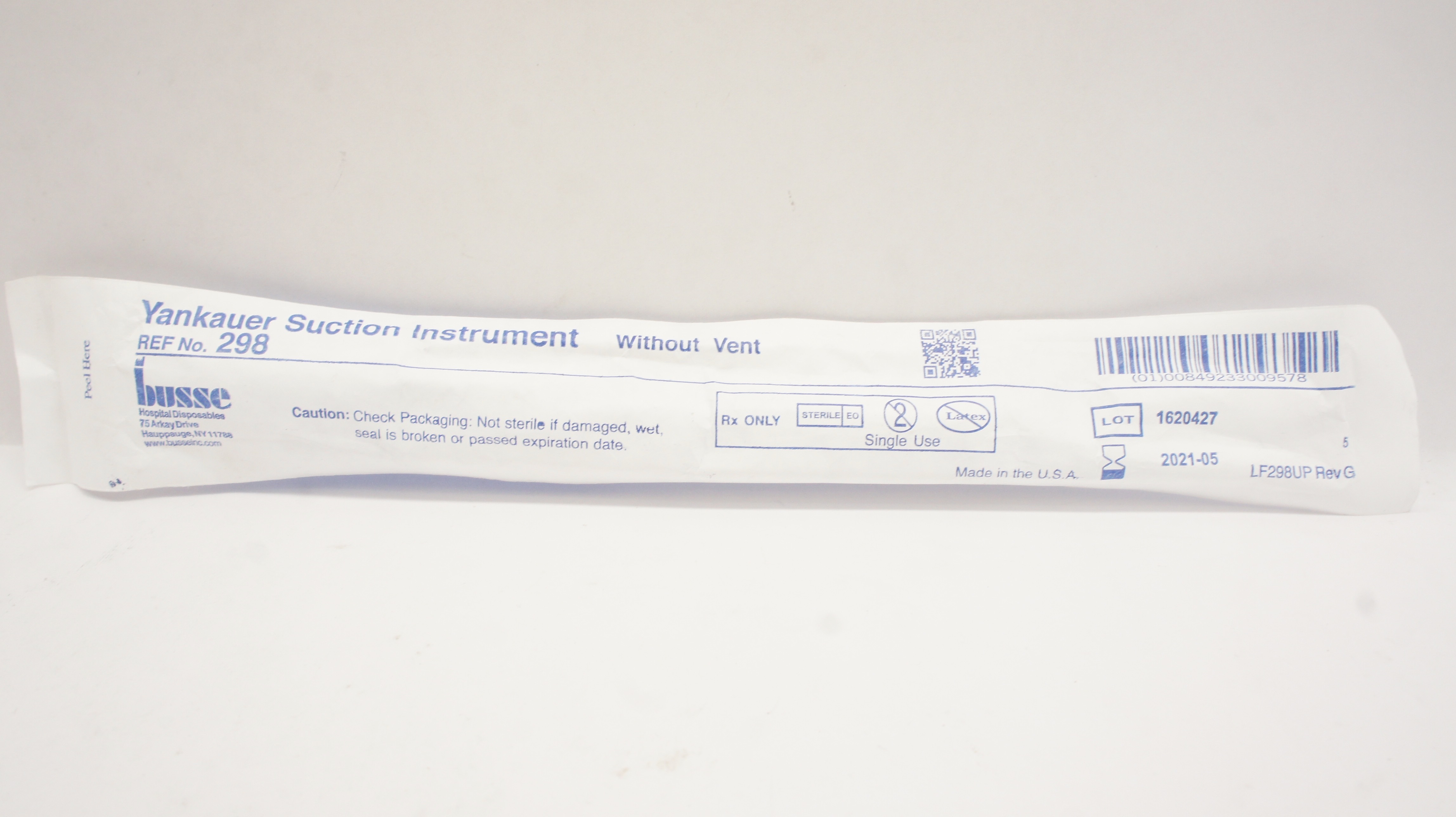 Busse 298 Yankauer Suction Instrument Without Vent (x)