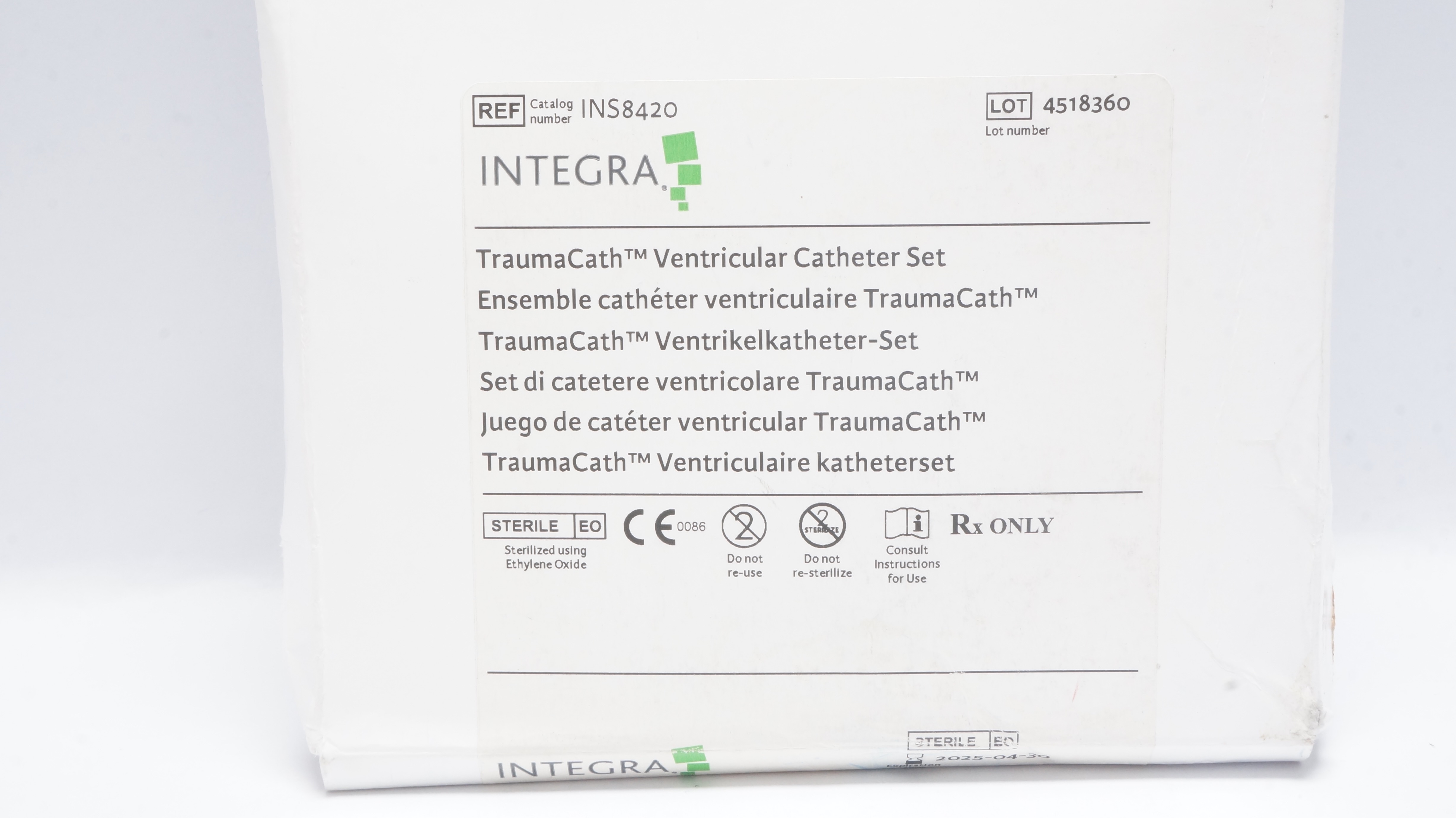 Integra INS8420 TraumaCath Ventricular Catheter Set 35cm