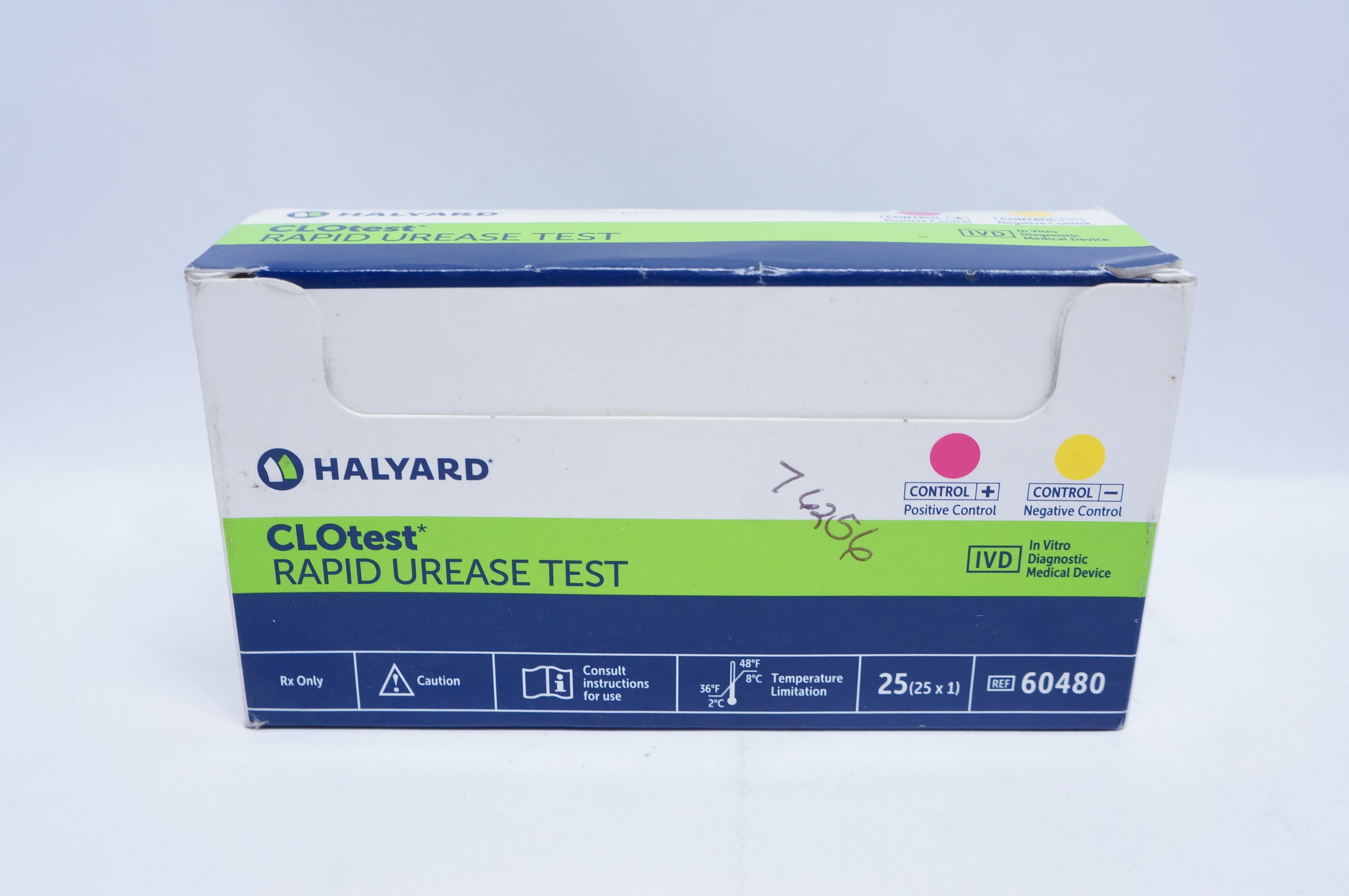 Halyard 60480 CLOtest Rapid Urease Test (x) - Box of 25