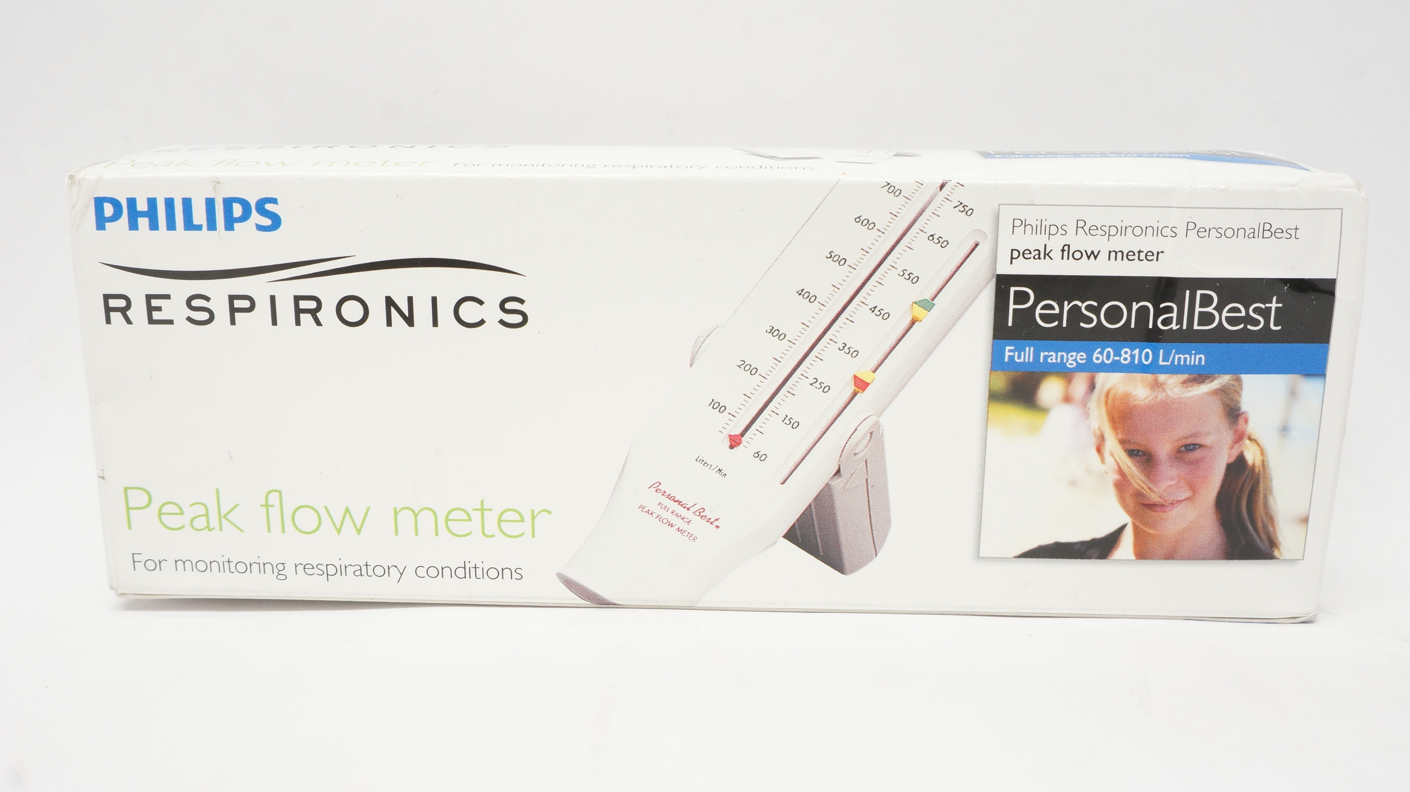 Philips HS755 Respironics Personal Best Peak Flow Meter, Full Range 60-810L/min
