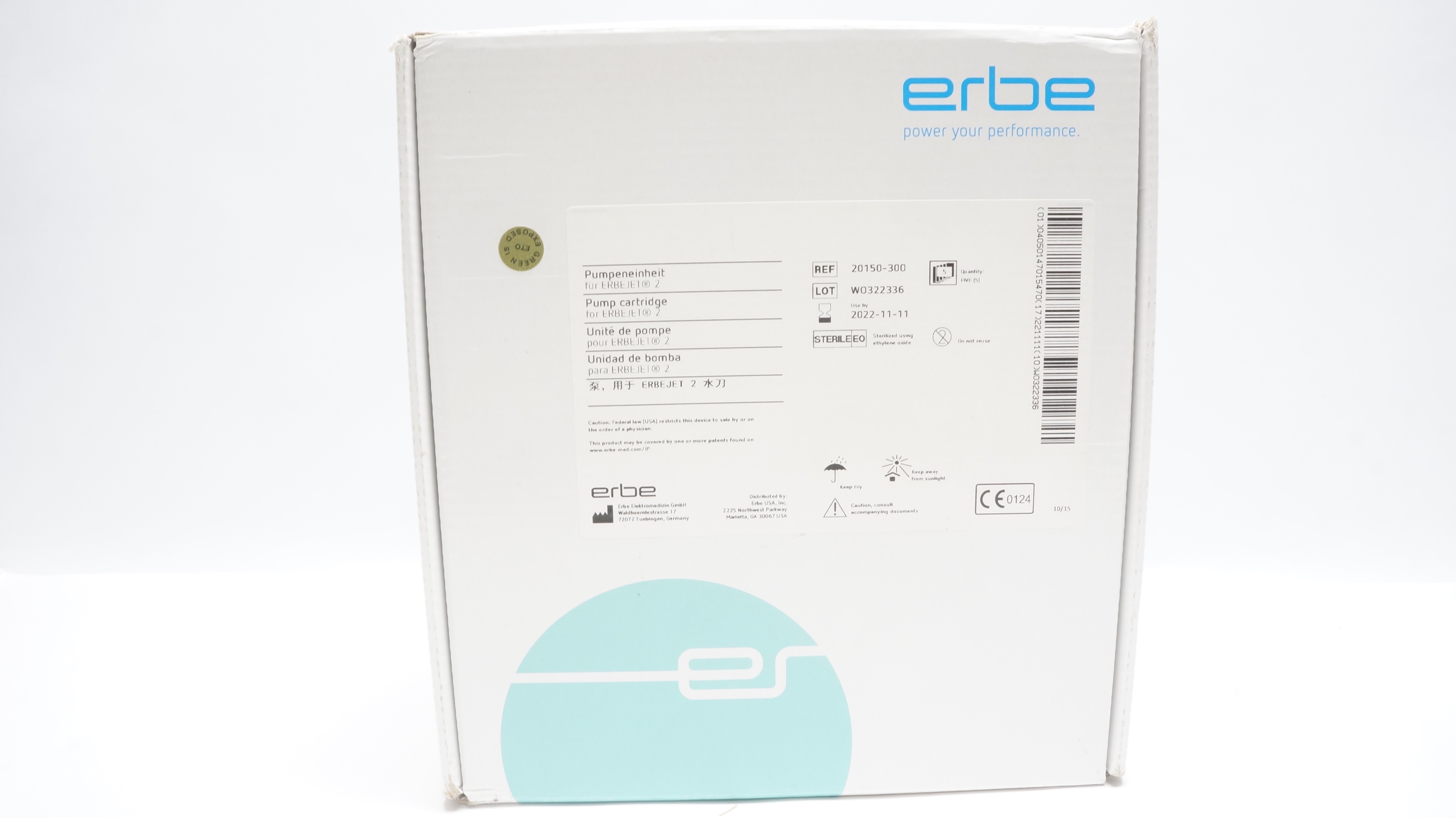 Erbe 20150-300 Pump Cartridge For ERBEJET 2 (x) - Box of 5