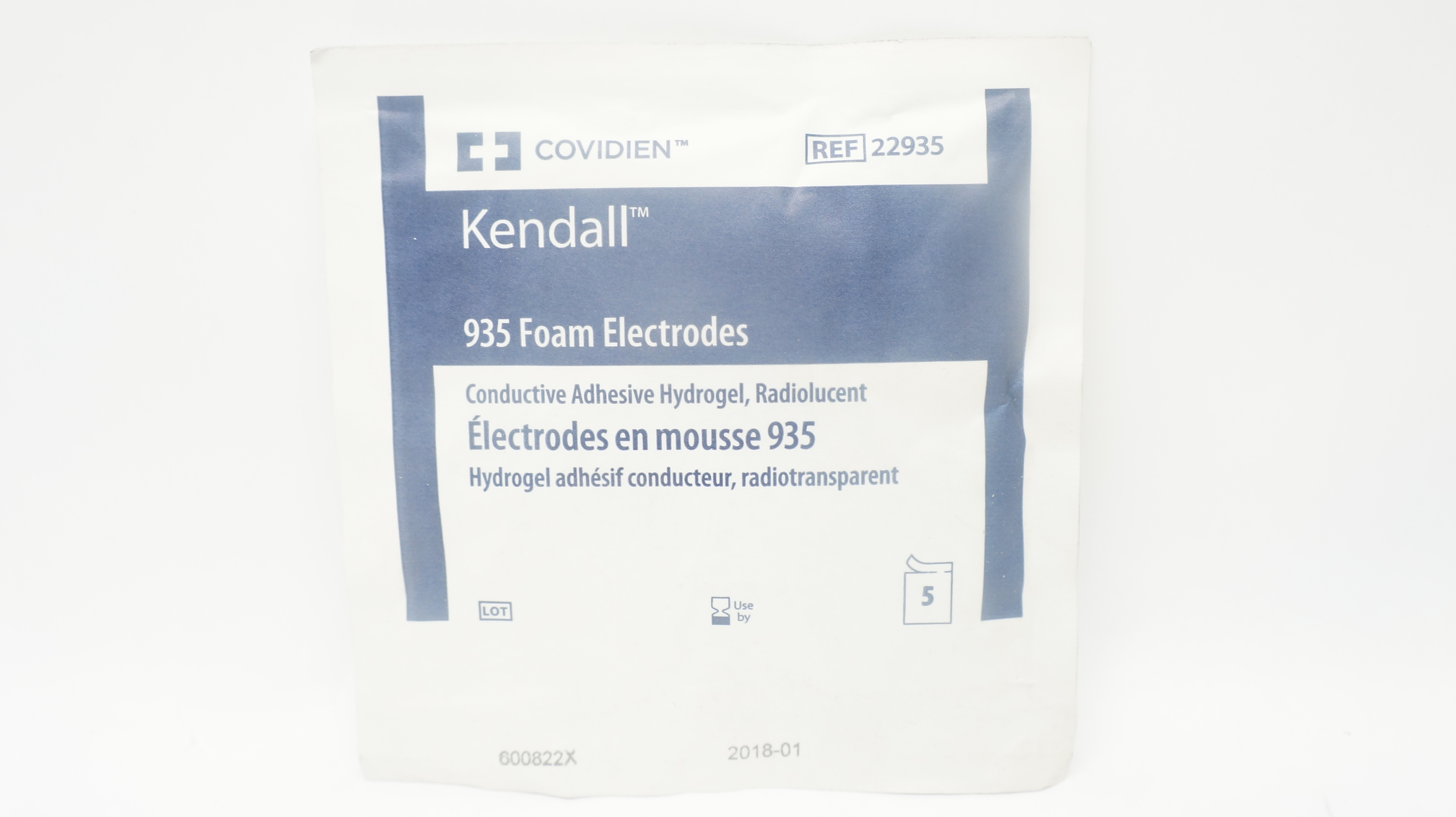 Covidien 22935 Kendall 935 Foam Electrodes (x) - Pack of 5