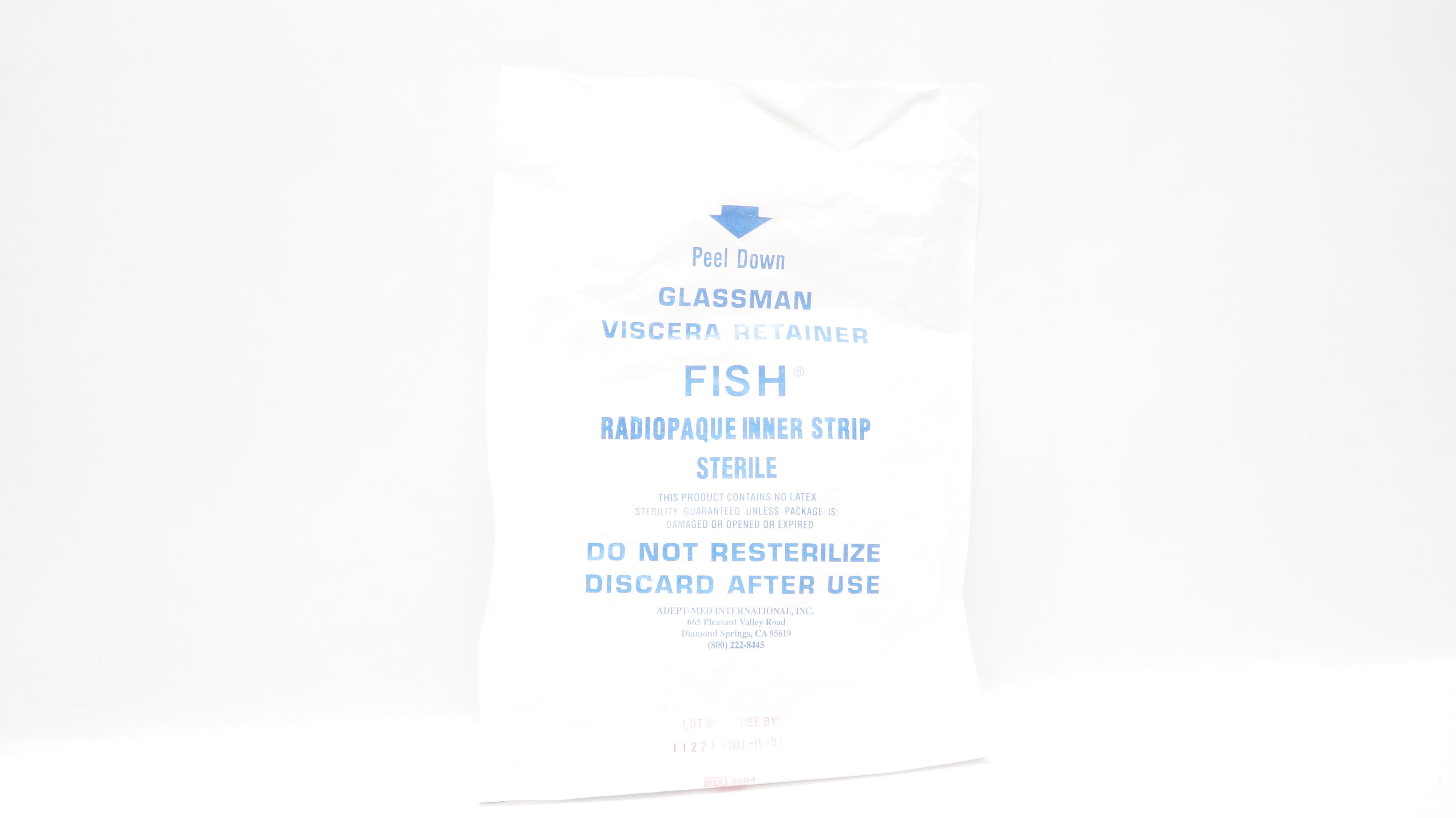 Adept-Med 3204 Glassman Viscera Retainer Fish, Medium 5-7/8 x 9-1/8inch (x)