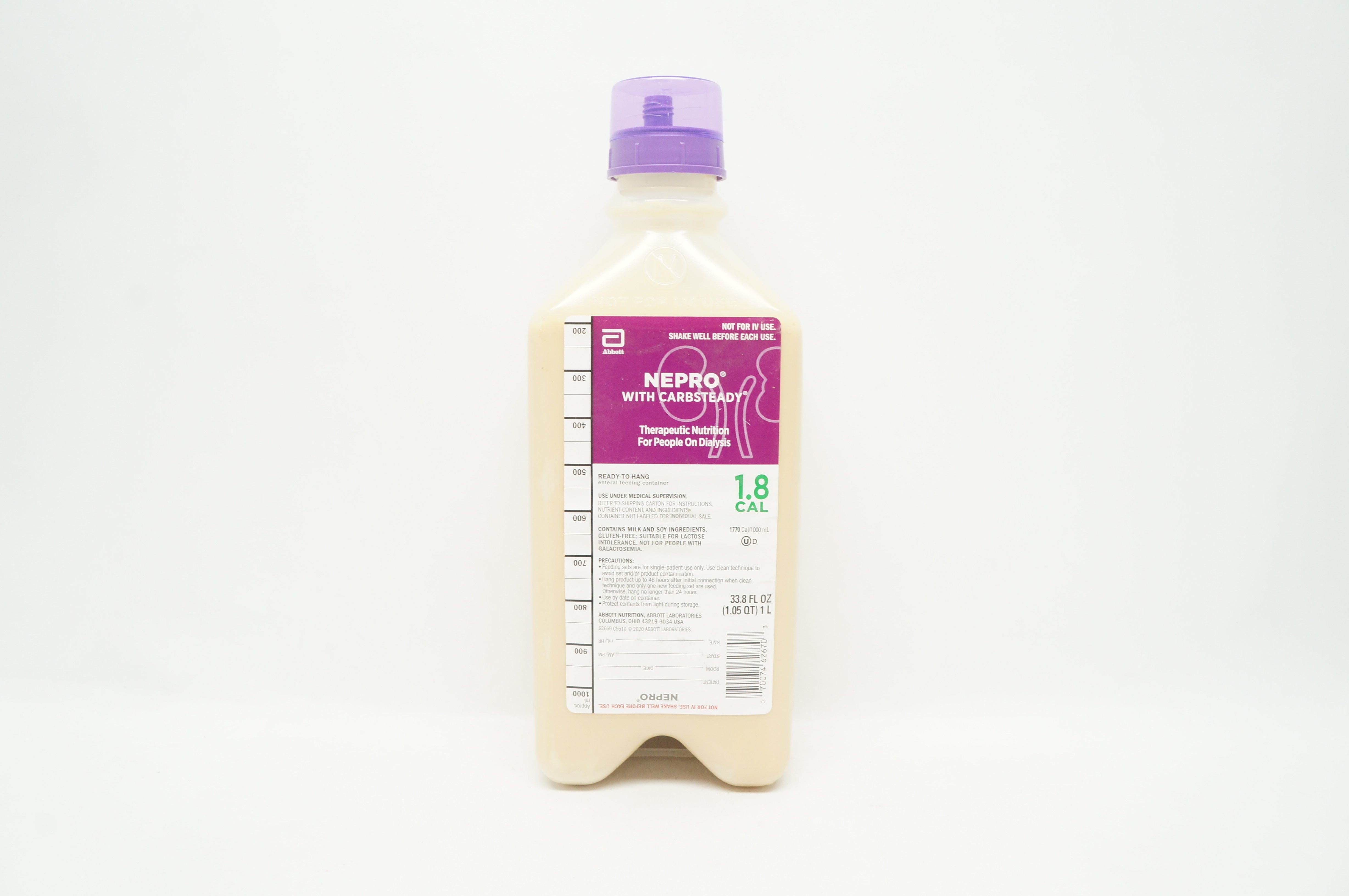 Abbott 62669 Nepro With Carbsteady Therapeutic Nutrition 1.8Cal 1770Cal/1000mL