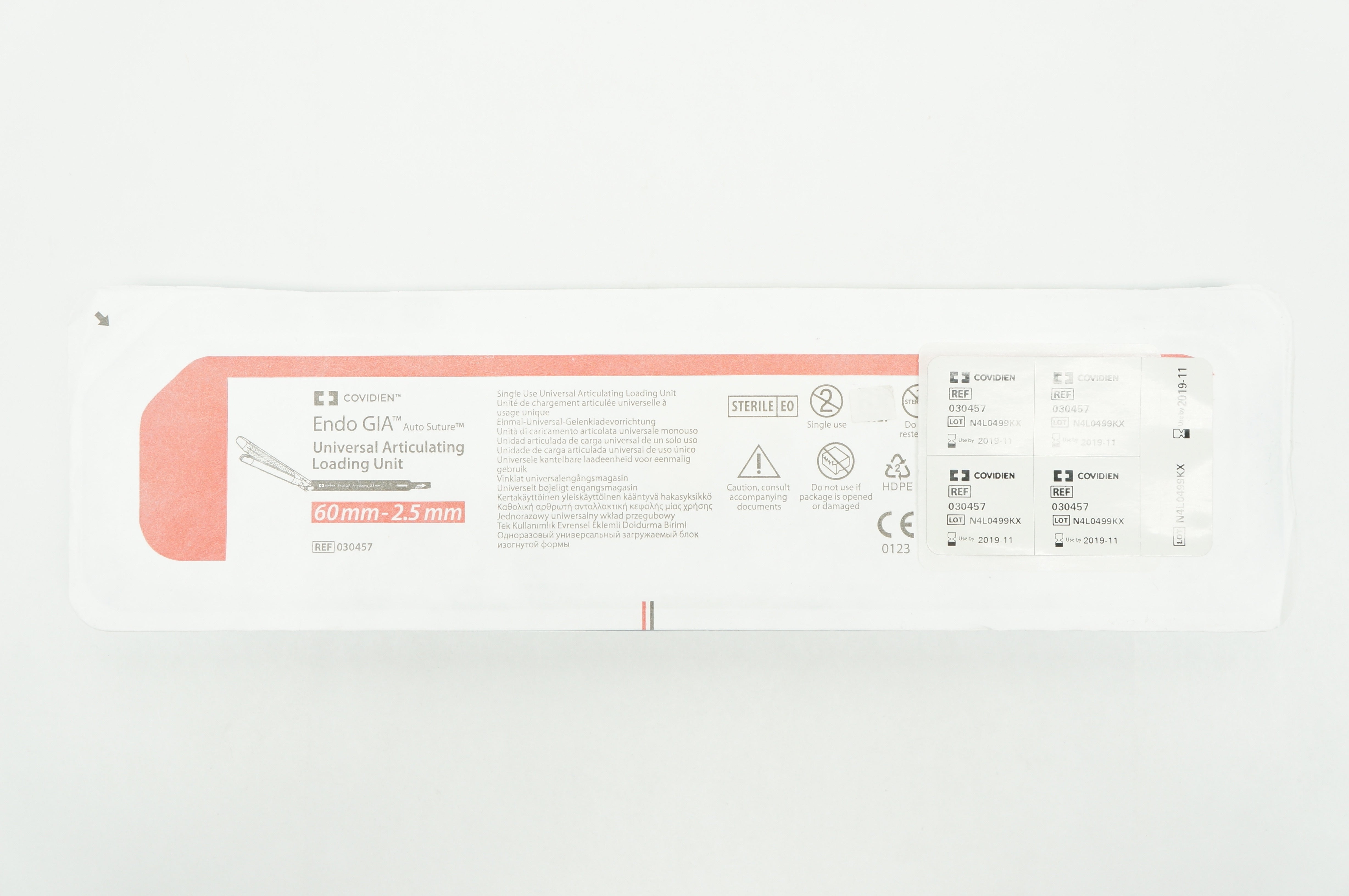 Covidien 030457 Endo GIA Universal Articulating Loading Unit 60mm - 2.5mm (x)