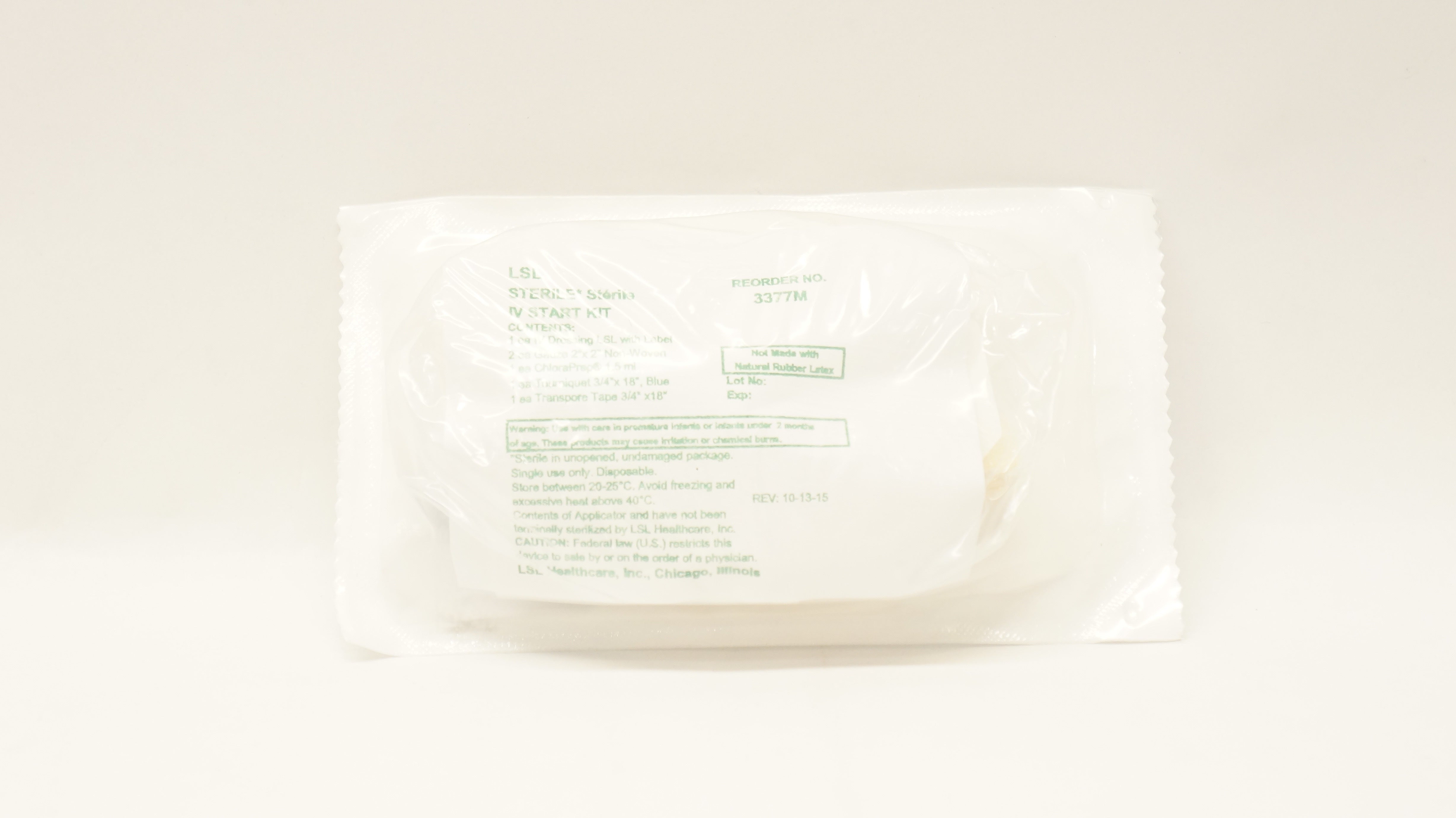 LSL 3377M IV Start Kit Sterile