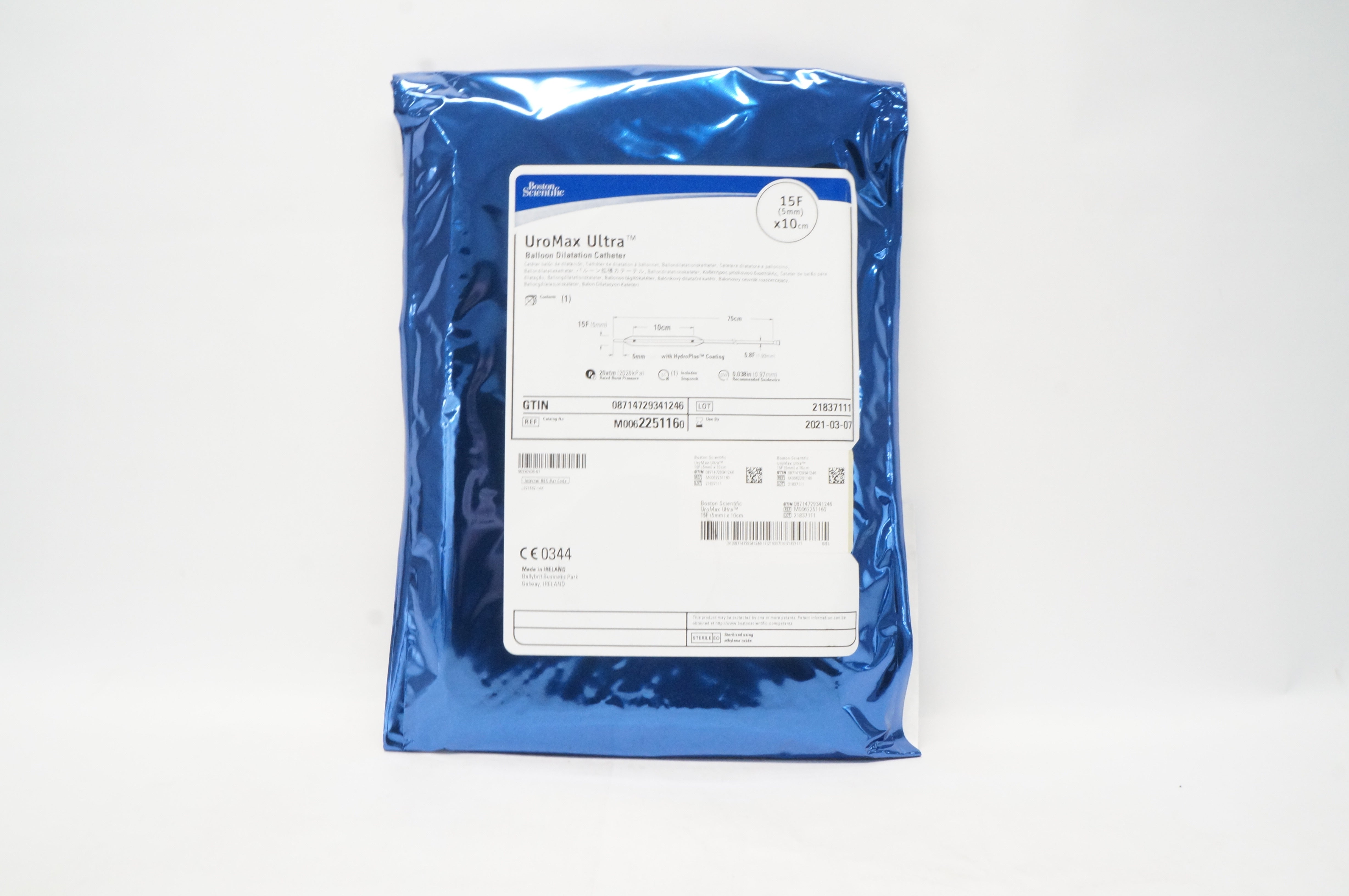 Boston Scientific 225116 UroMax Ultra Balloon Dilatation Catheter 15F x 10cm (x)