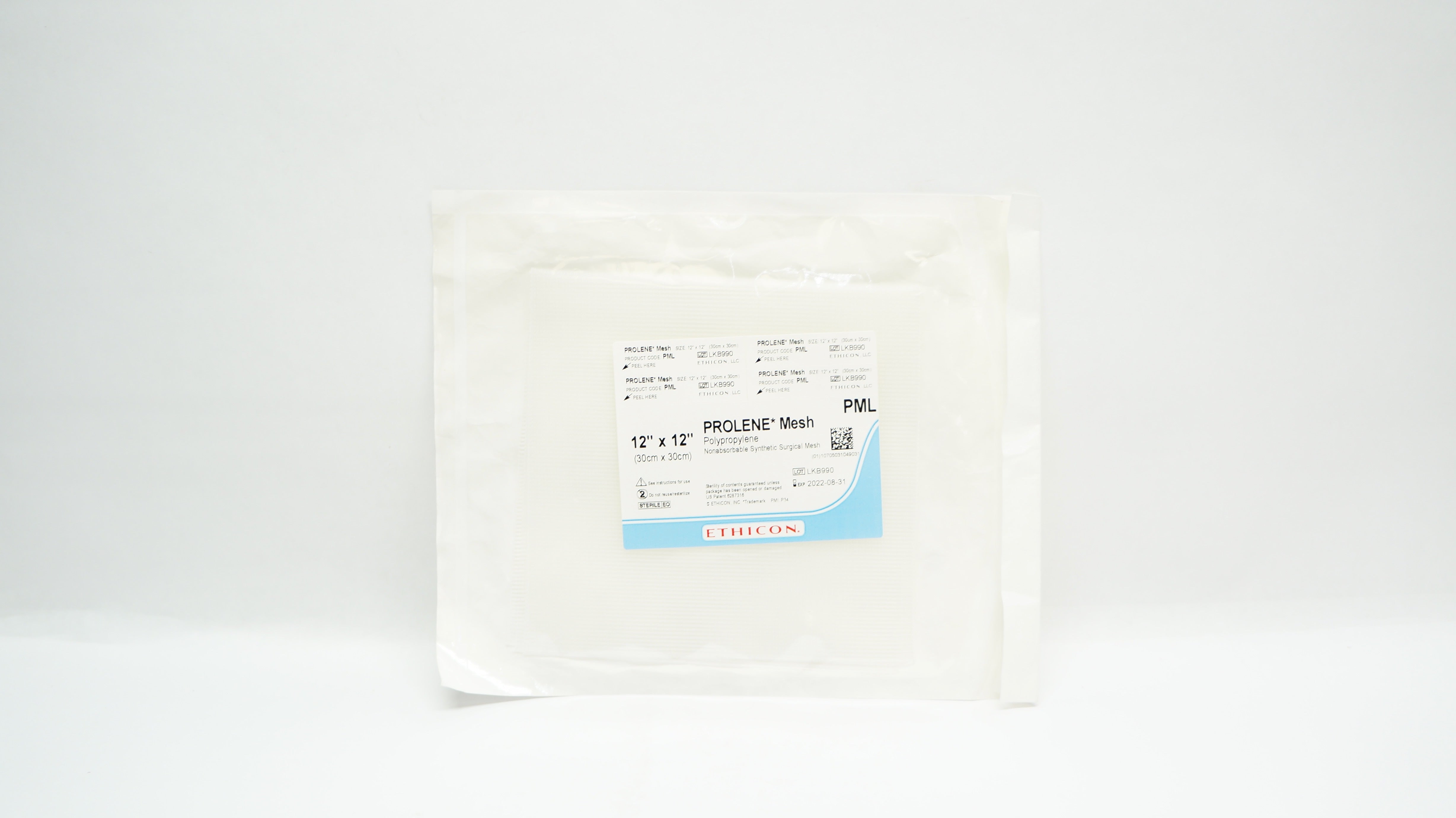 Ethicon PML Prolene Mesh 12 inch x 12 inch (x)