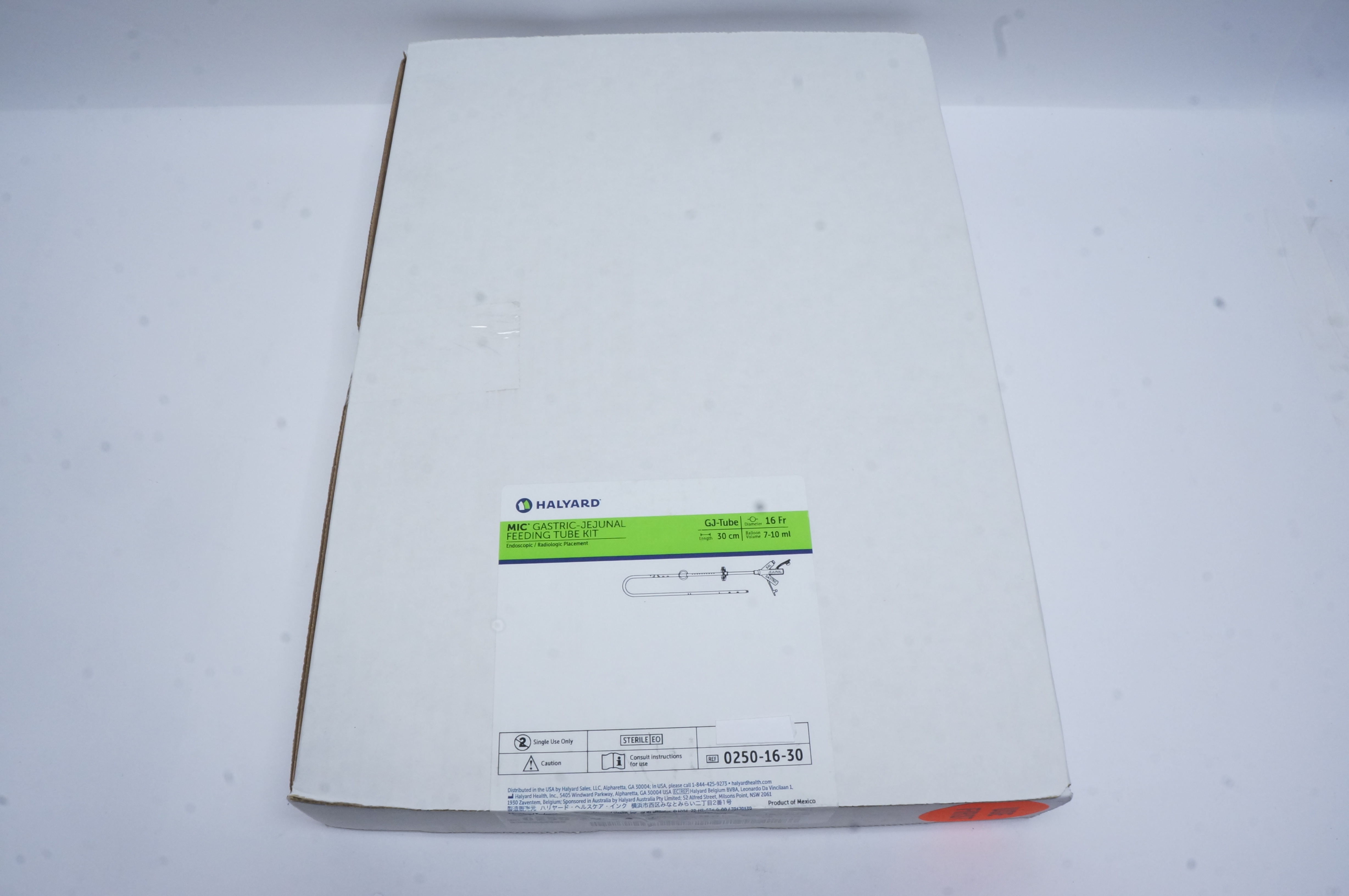 Halyard 0250-16-30 MIC Gastric-Jejunal Feeding Tube Kit 16Fr. x 30cm (x)