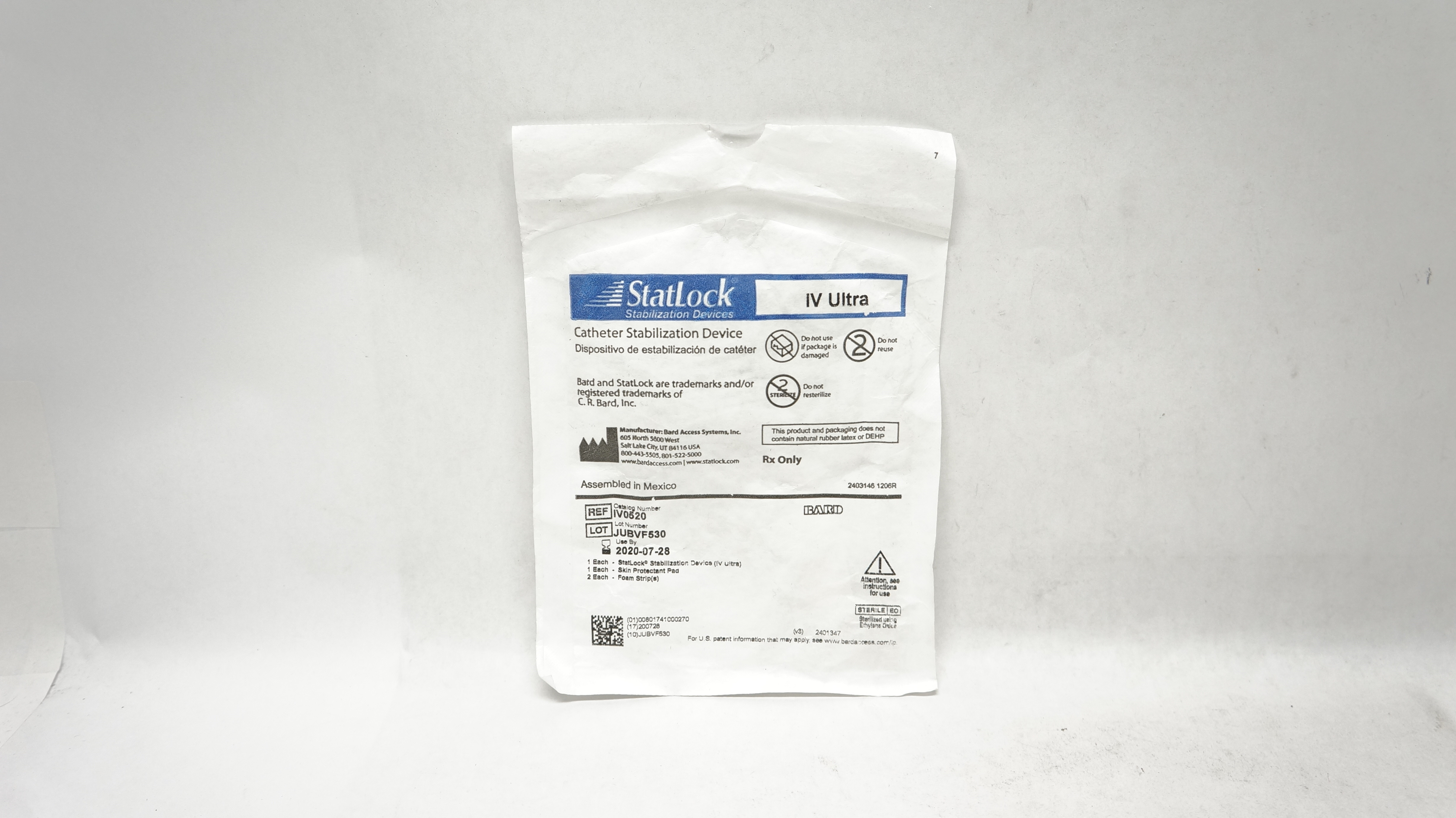 Bard IV0520 StatLock Cath. Stabilization Device IV Ultra (x)