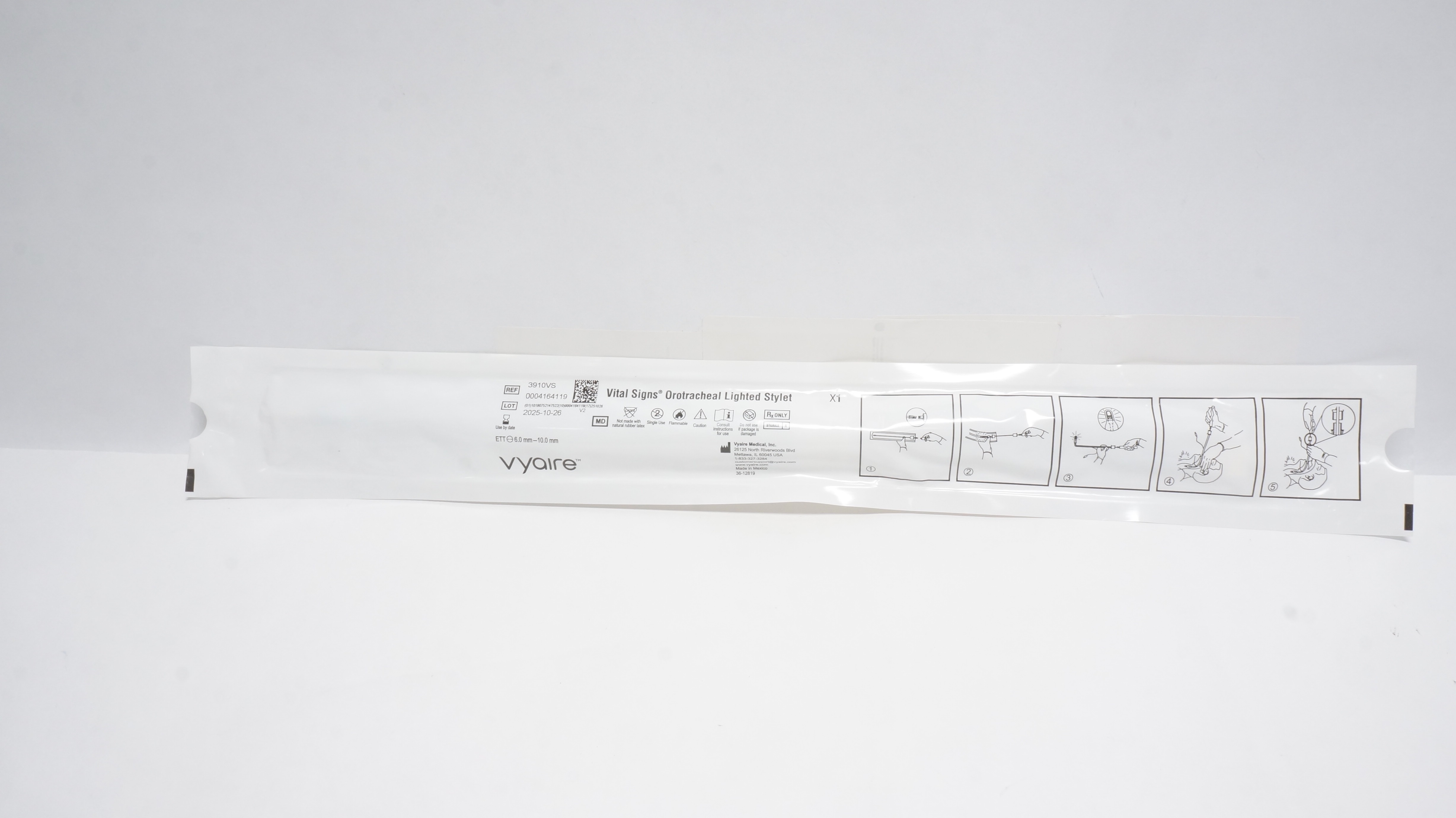 Vyaire 3910VS Vital Signs Orotrachael Lighted Stylet (x)