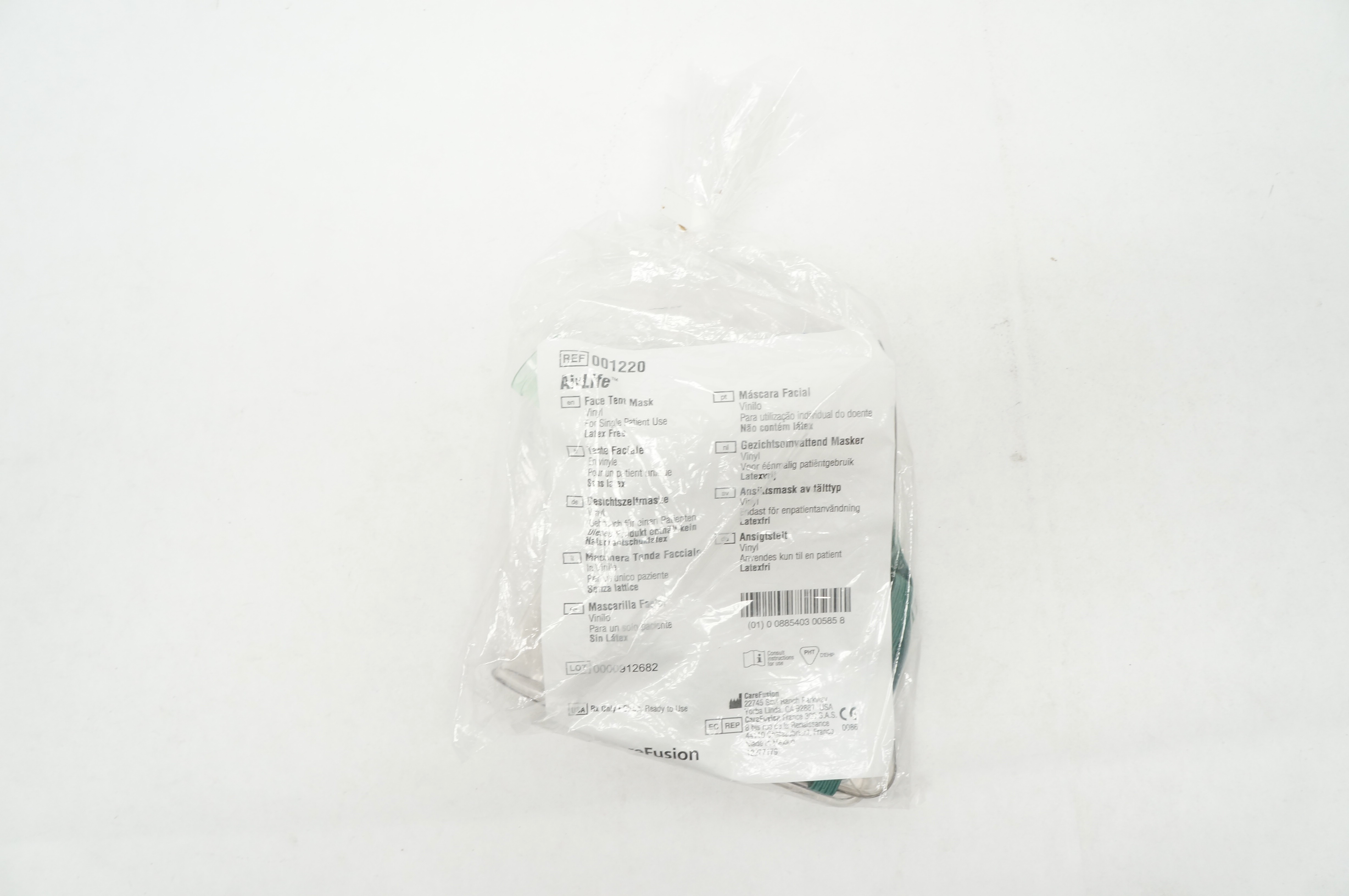 CareFusion 001220 AirLife Face Tent Mask Vinyl