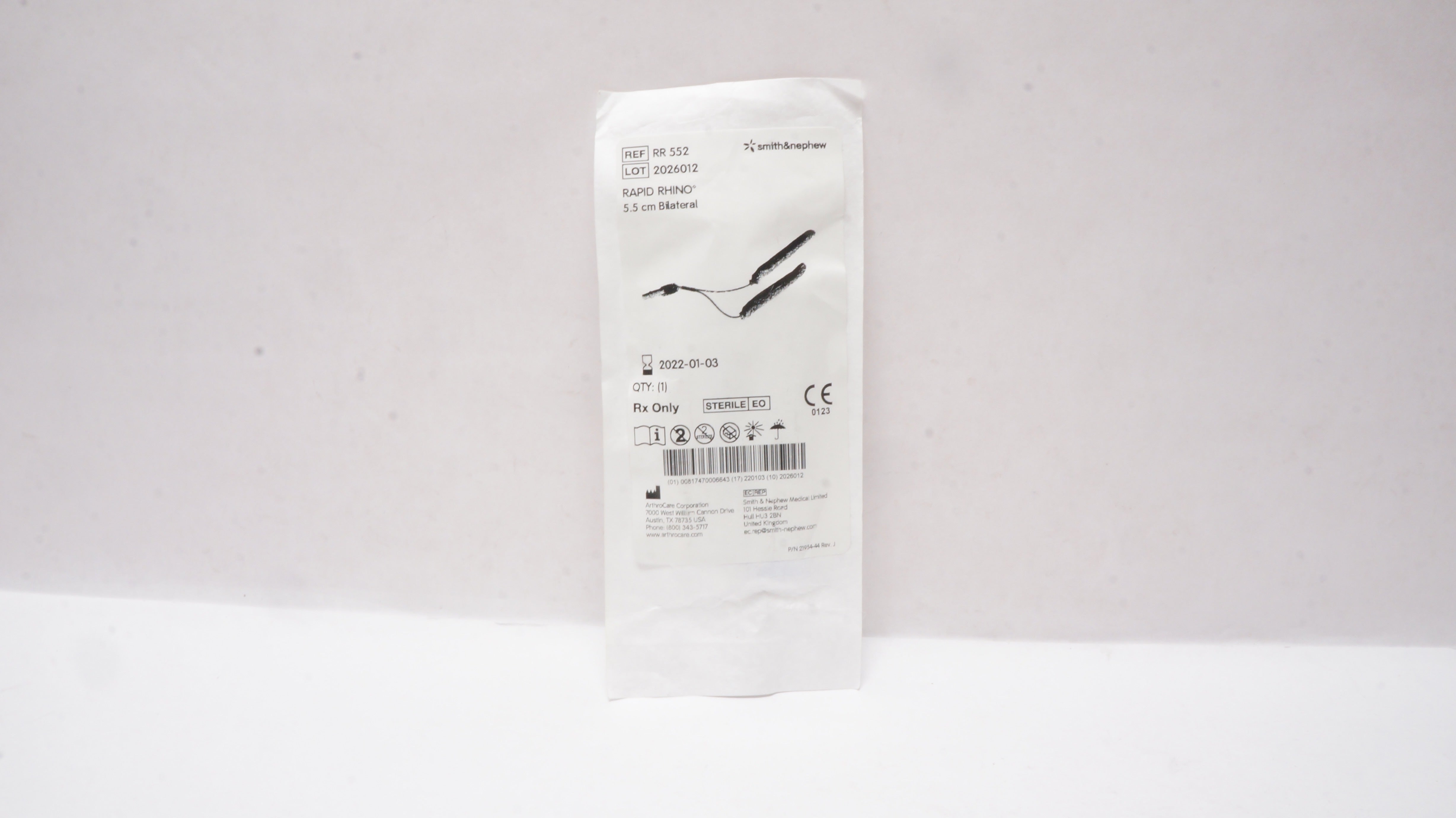 Smith&Nephew RR552 Rapid Rhino Bilateral Epistaxis Device. 5.5cm (x)