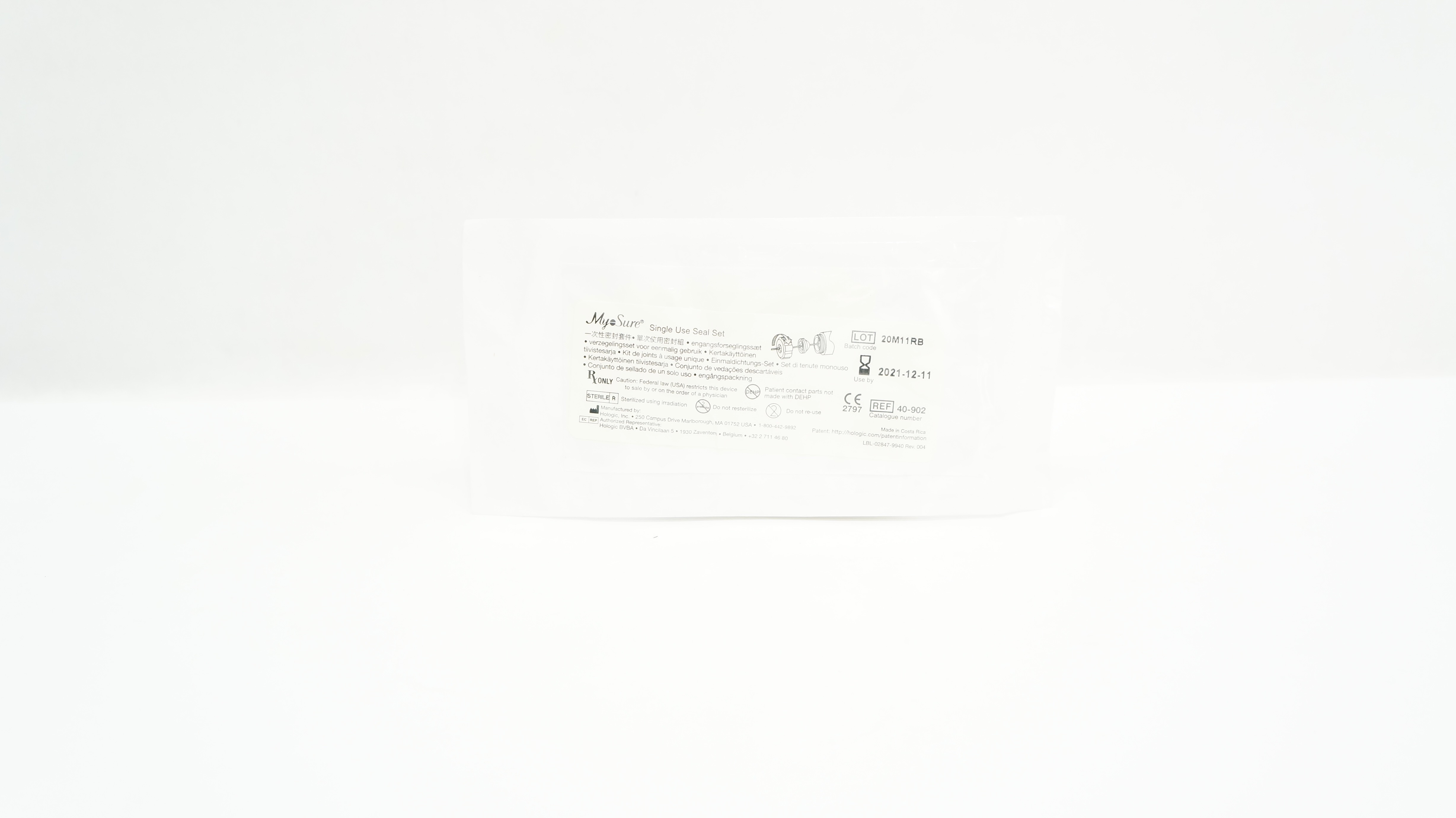 Hologic 40-902 My-Sure Single Use Seal Set (x)