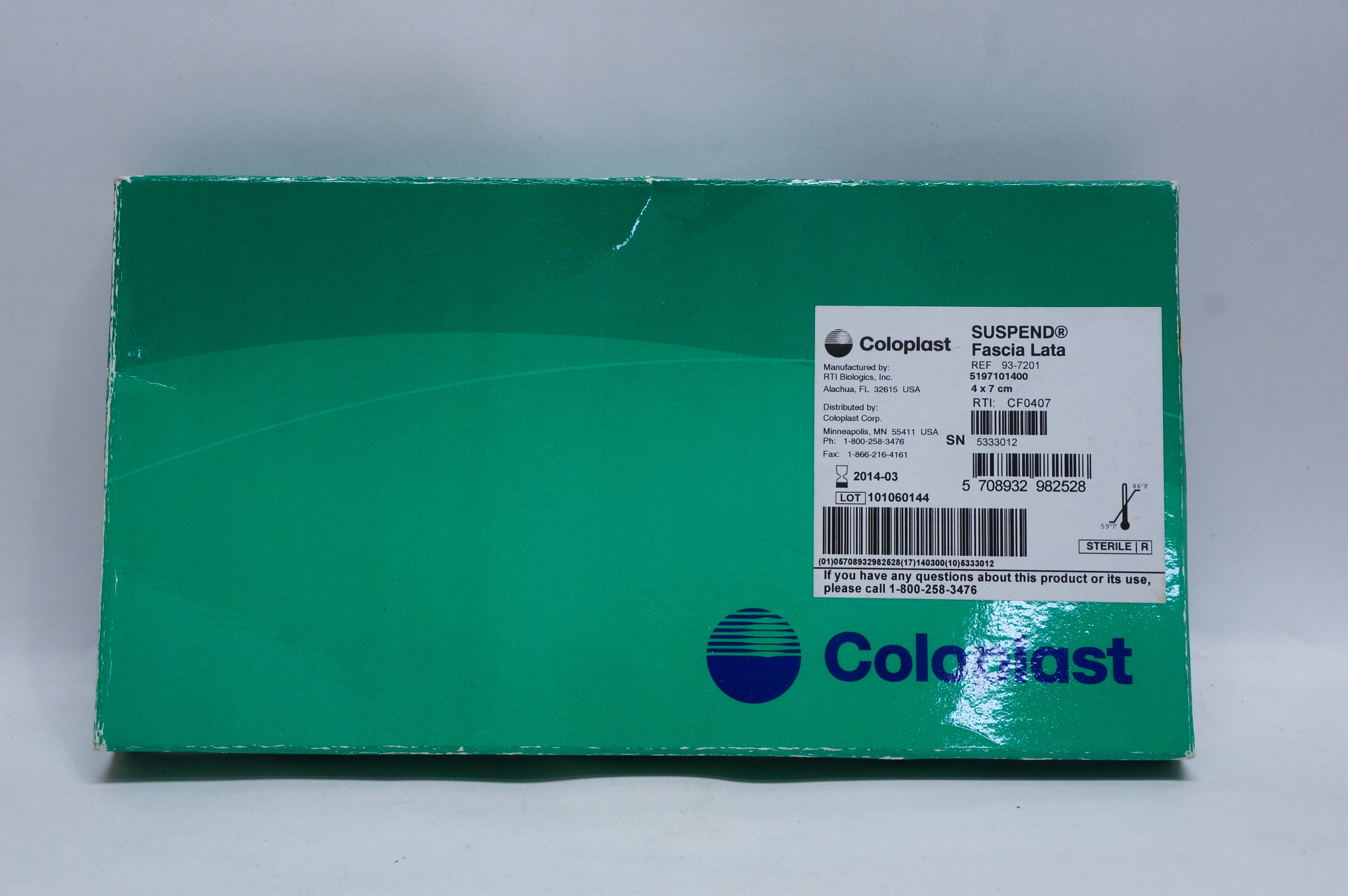 Coloplast 93-7201 SUSPEND Fascia Lata 4 x 7cm (x)