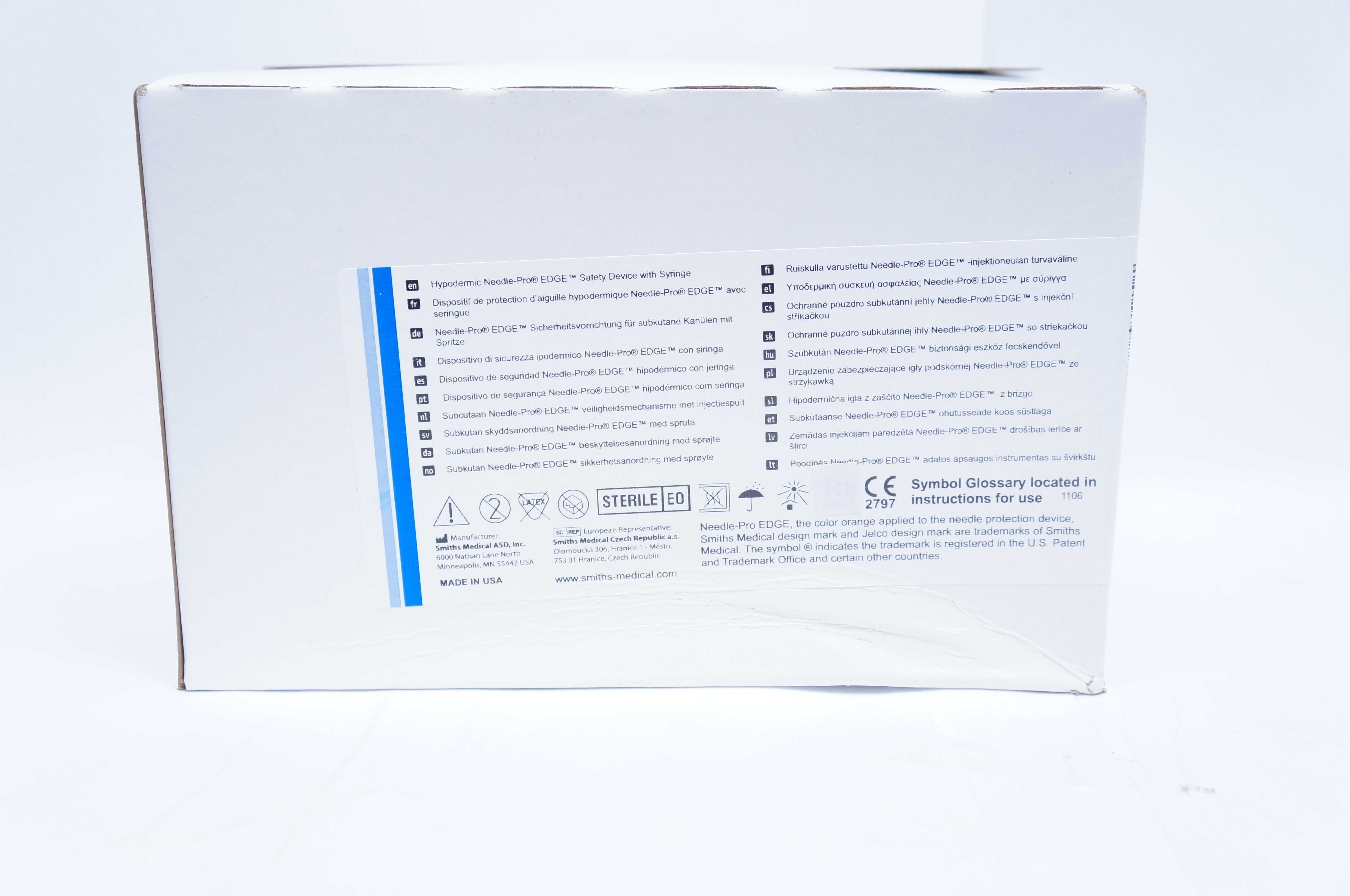 Smiths 412705 Safety Device With Syringe 1mL L/L 0.4mm x 13mm -Box of 50