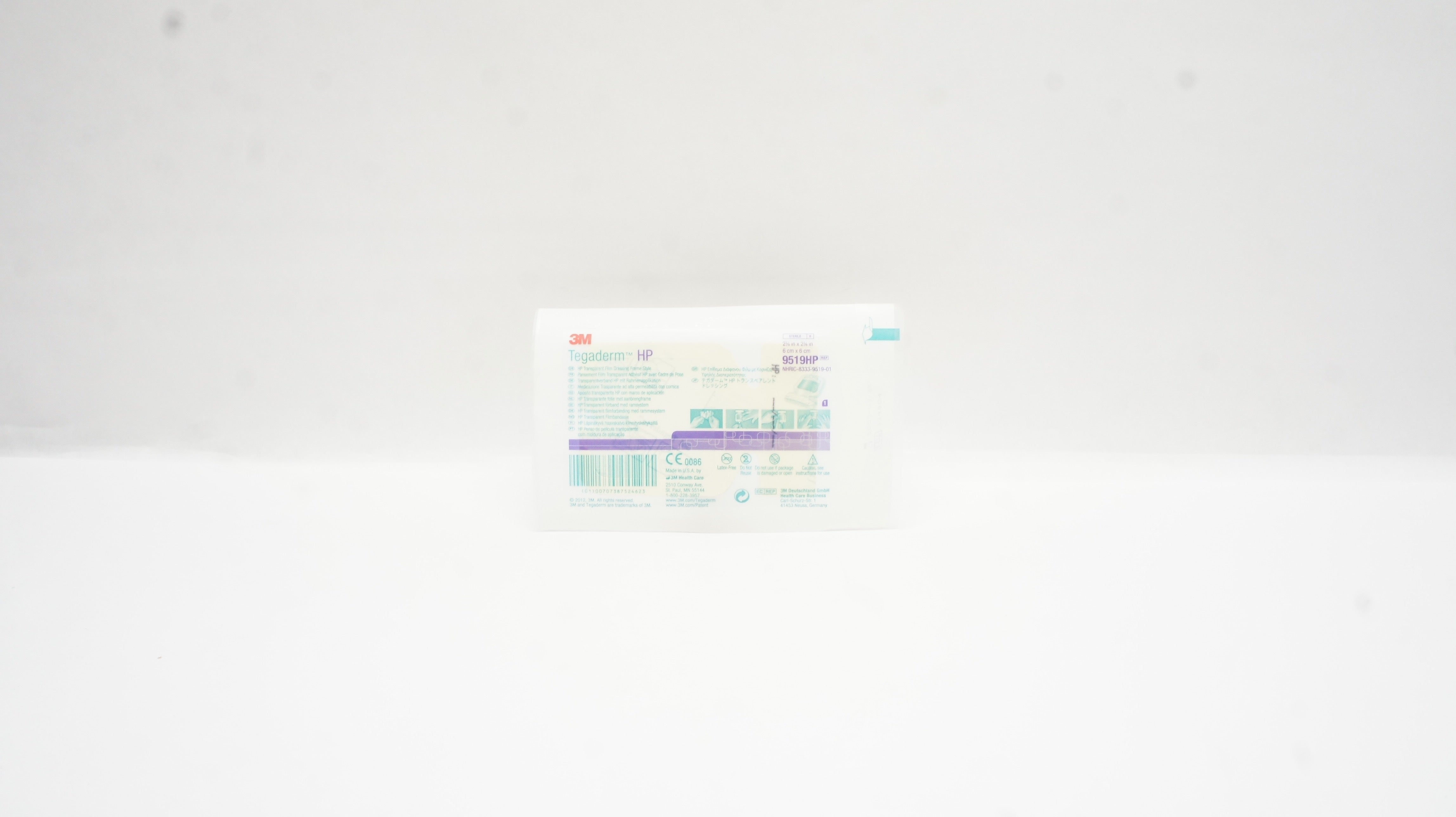 3M 9519HP Tegaderm HP Transparent Film Dressing Frame Style 2 3/8 x 2 3/8inch(x)