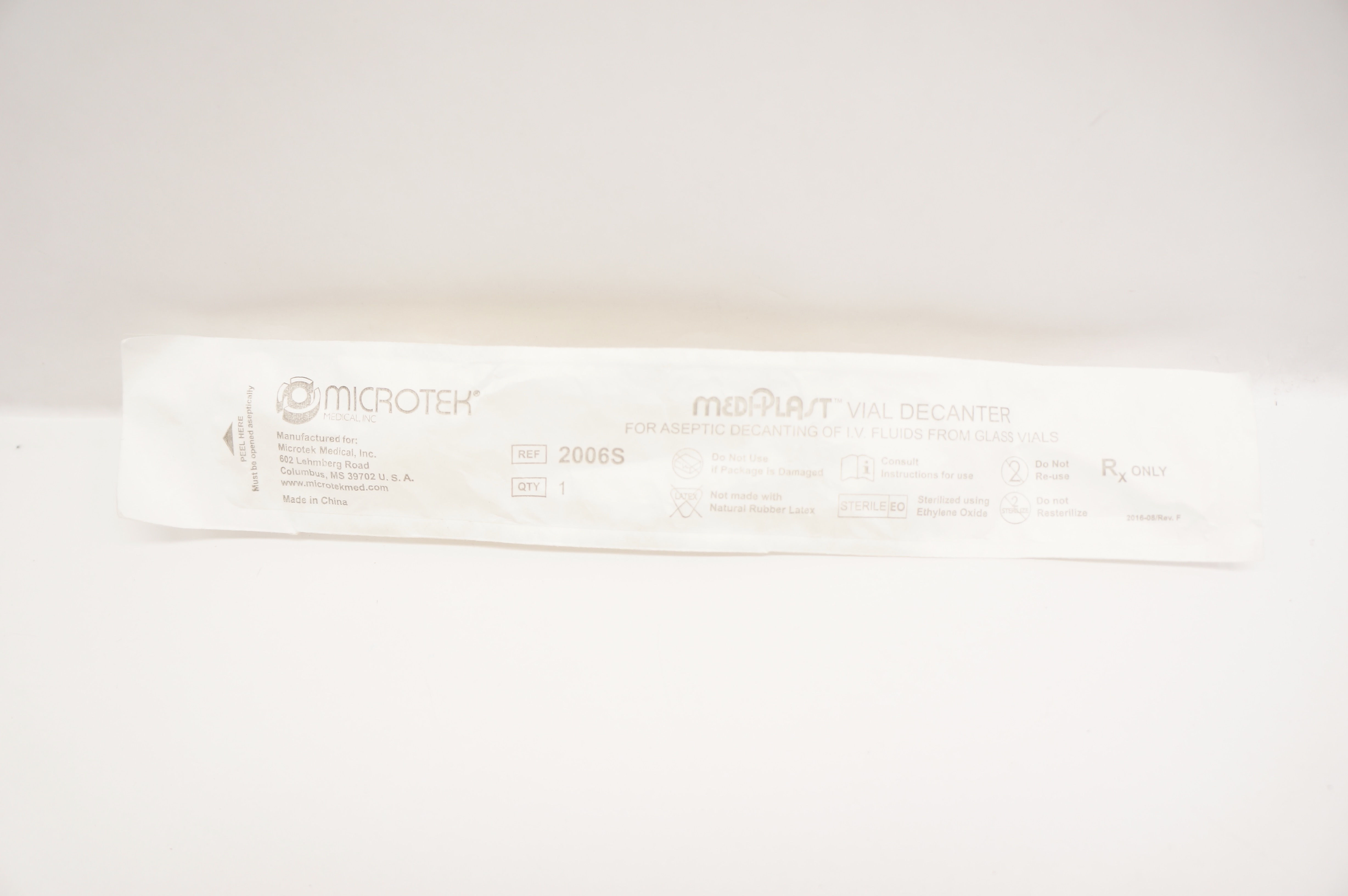 Microtek 2006S MEDI-PLAST Vial Decanter