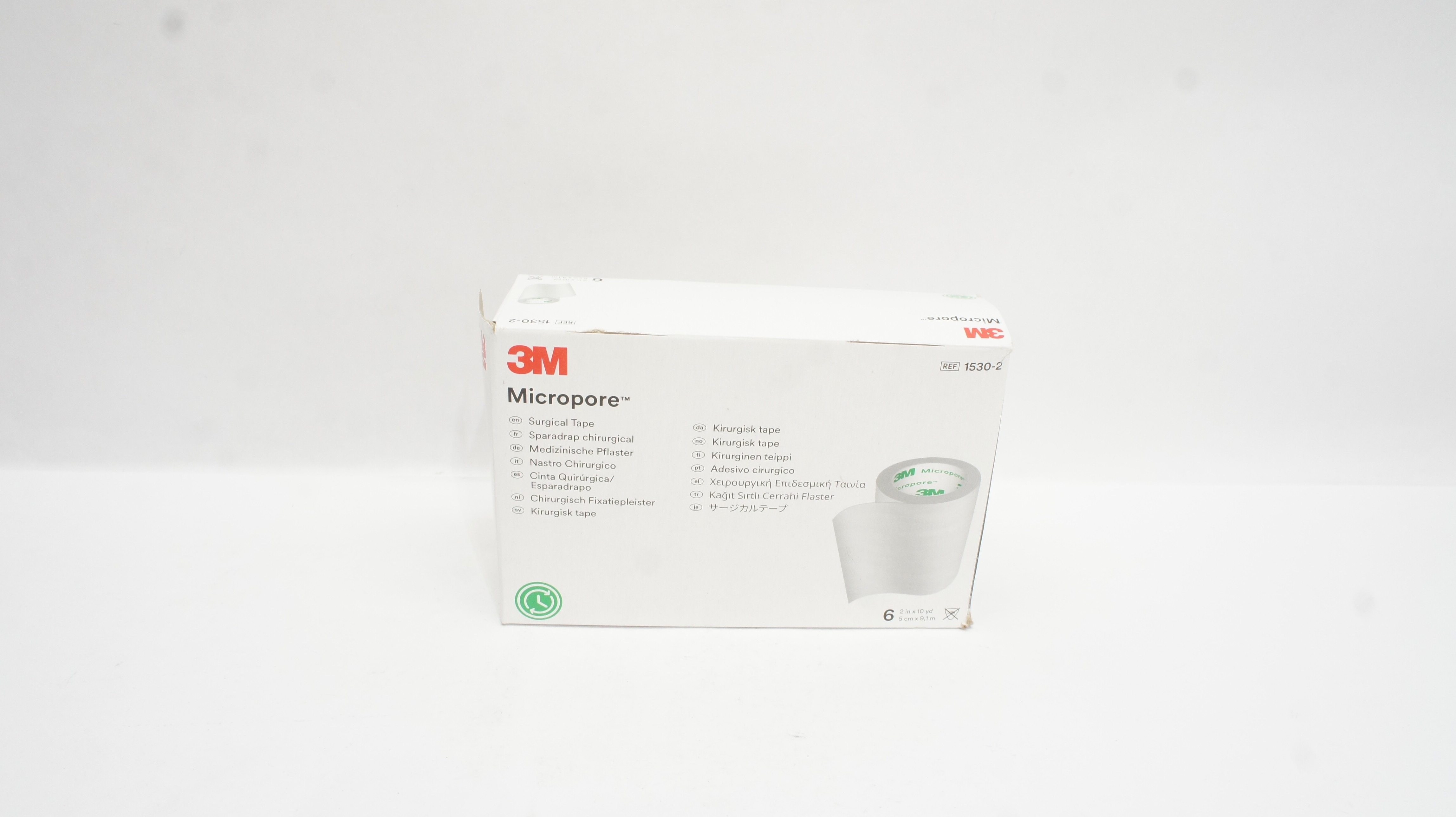3M 1530-2 Micropore Surgical Tape 2inch x 10yd - Box of 4