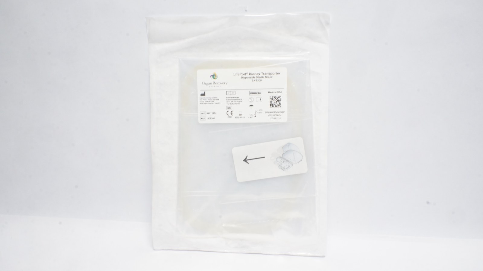 Organ Recovery Systems LKT300 LifePort Kidney Transporter Drape