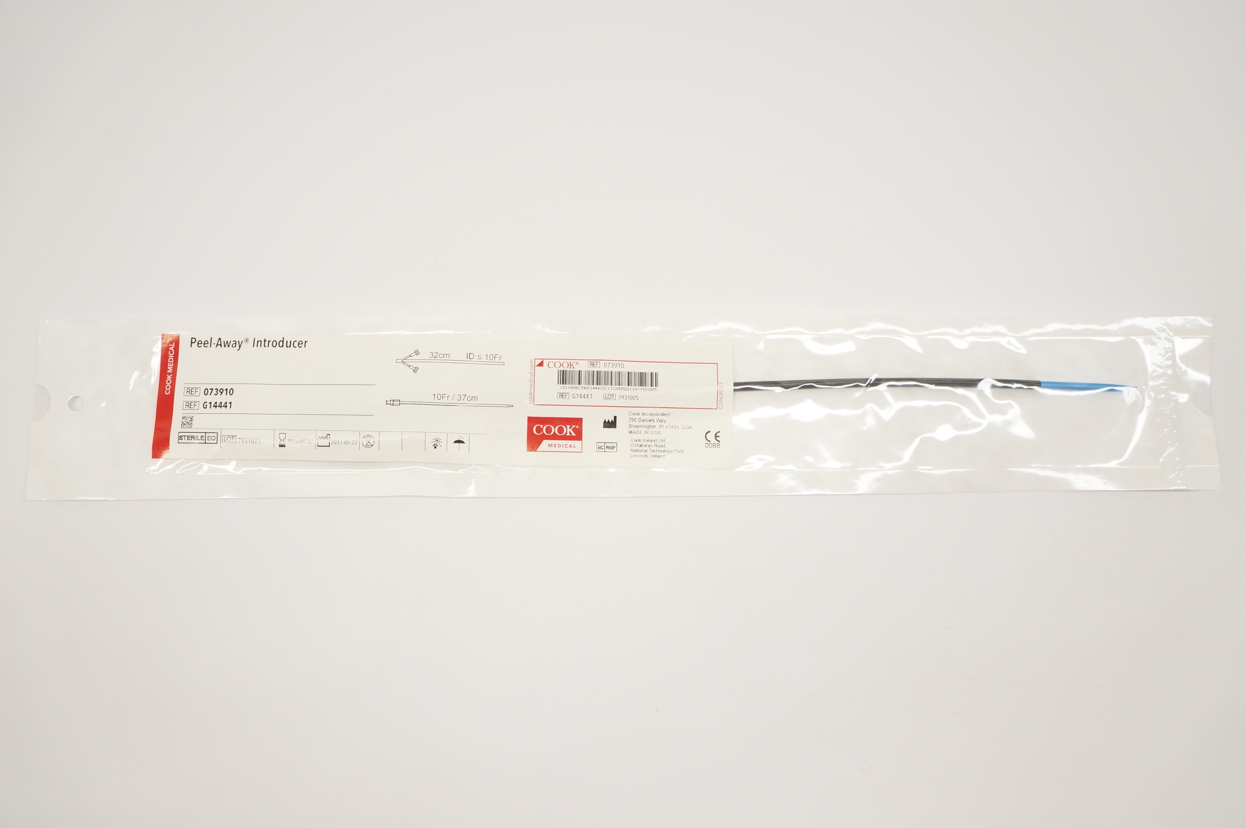 Cook G14441 073910 Peel-Away Introducer 10Fr/37cm x 32cm  (x)