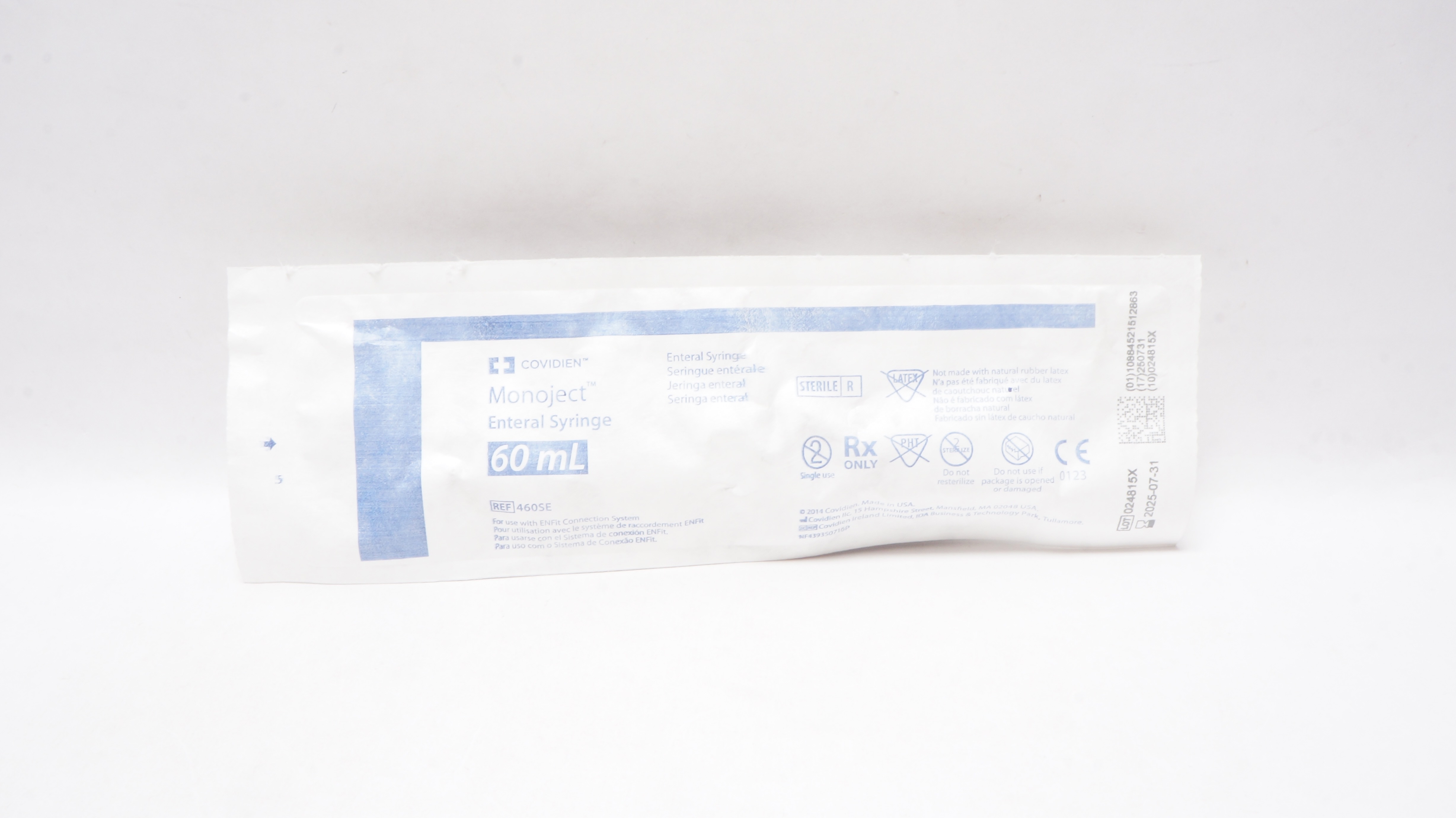 Covidien 460SE Monoject Enteral Syringe 60mL