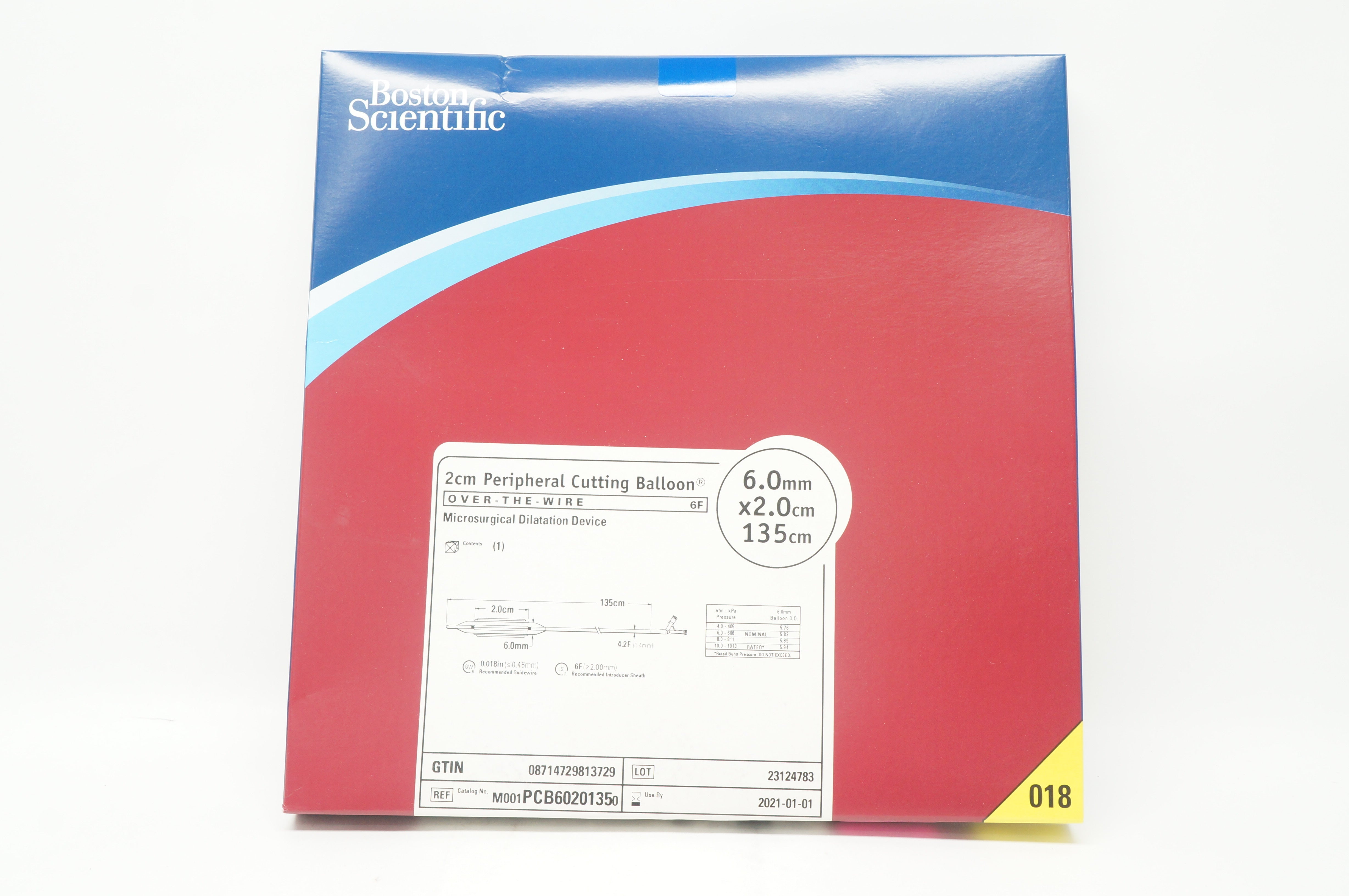 Boston Scientific PCB6020135 Peripheral Cutting Balloon 6mmx2.0cmx135cm (x)