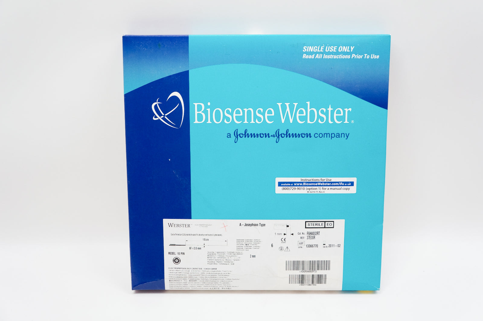 Biosense Webstar 37E00R Electrophysiology Cath. A-Josephson Type 6F x 115cm (x)