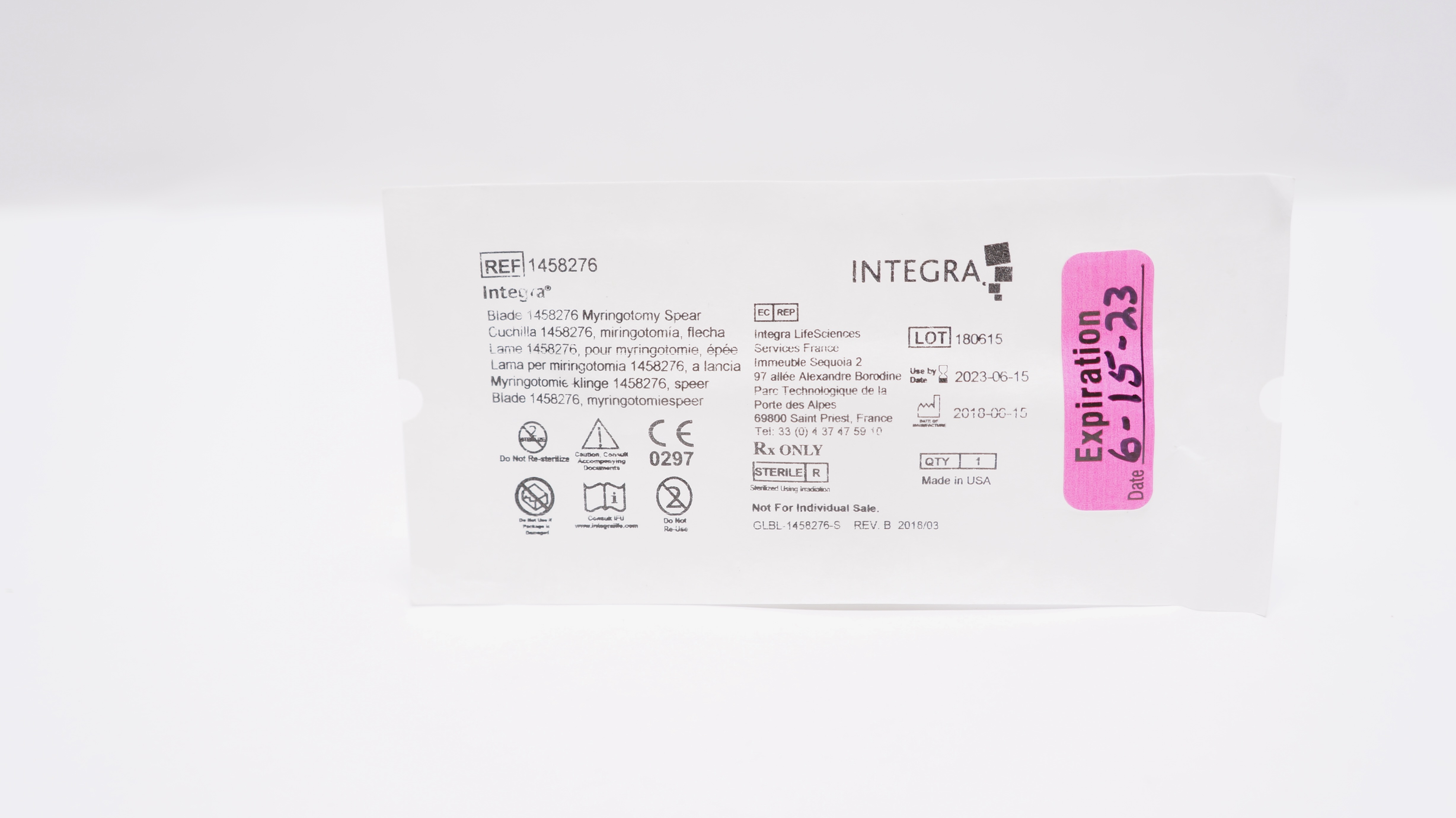 Integra 1458276 Blade  Myringotomy Spear (x)