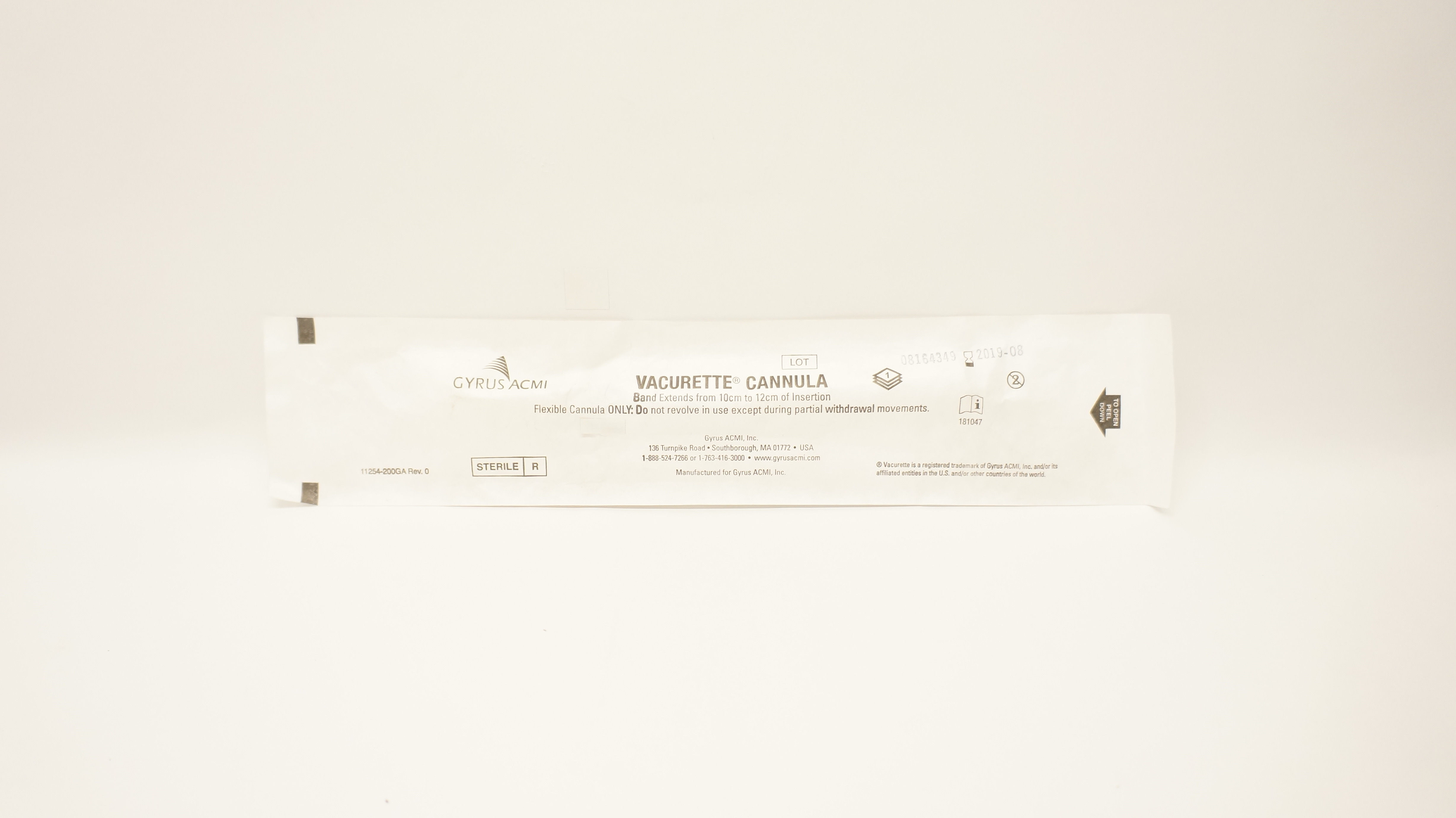 Gyrus ACMI 21554 Vacurette Cannula 11mm Curved (x)