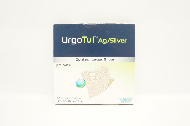 Urgo Medical 509341 UrgoTul Ag/Silver Contact Layer Sillver 4x5inch(x)-Box of 10