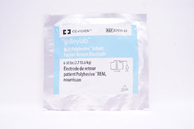 Covidien E7510-25 Valleylab REM Polyhesive Infant Return Electrode 6-30lbs