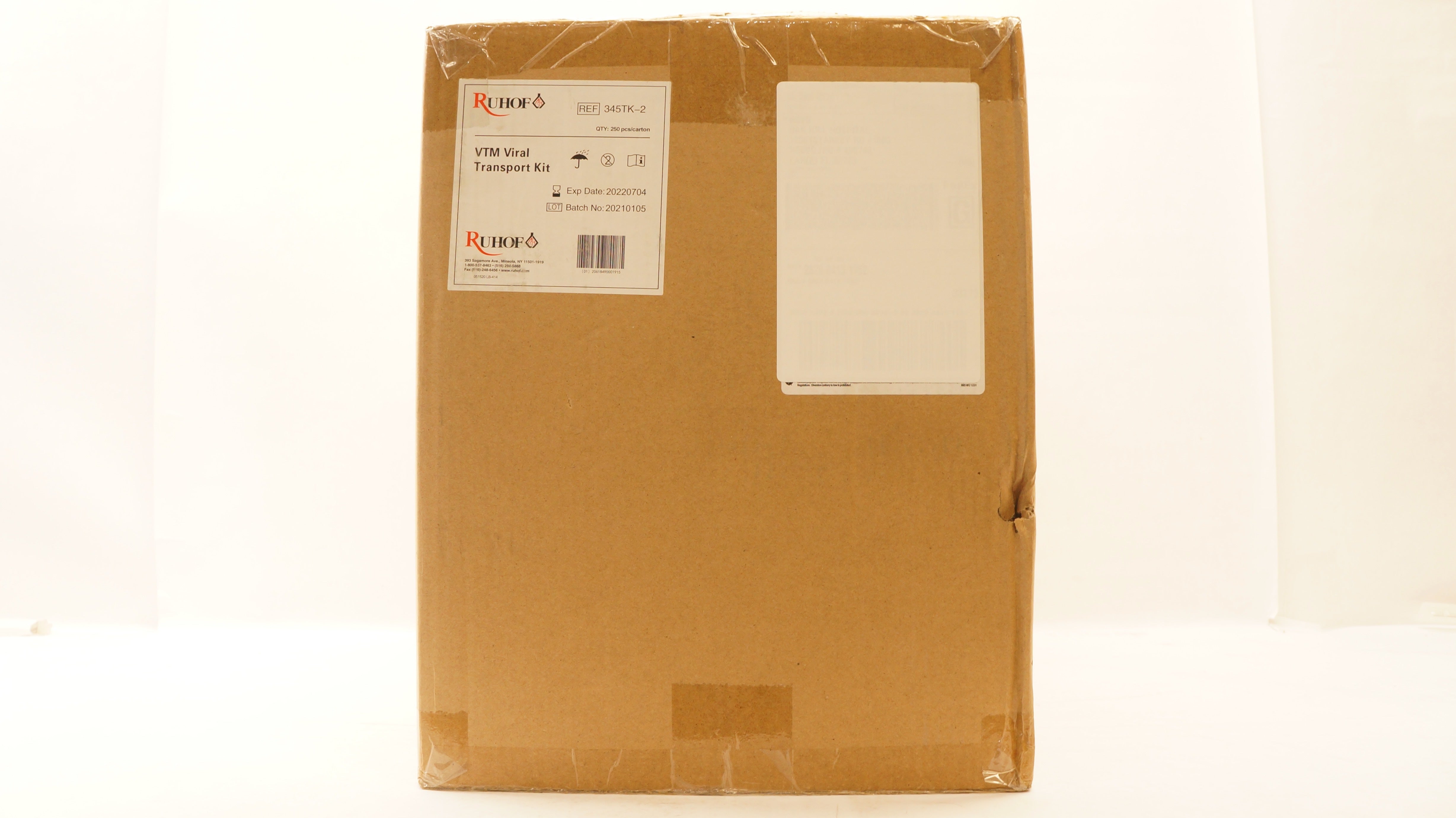 Ruhof 345TK-2 VTM Viral Transport Kit (x) - Case of 250