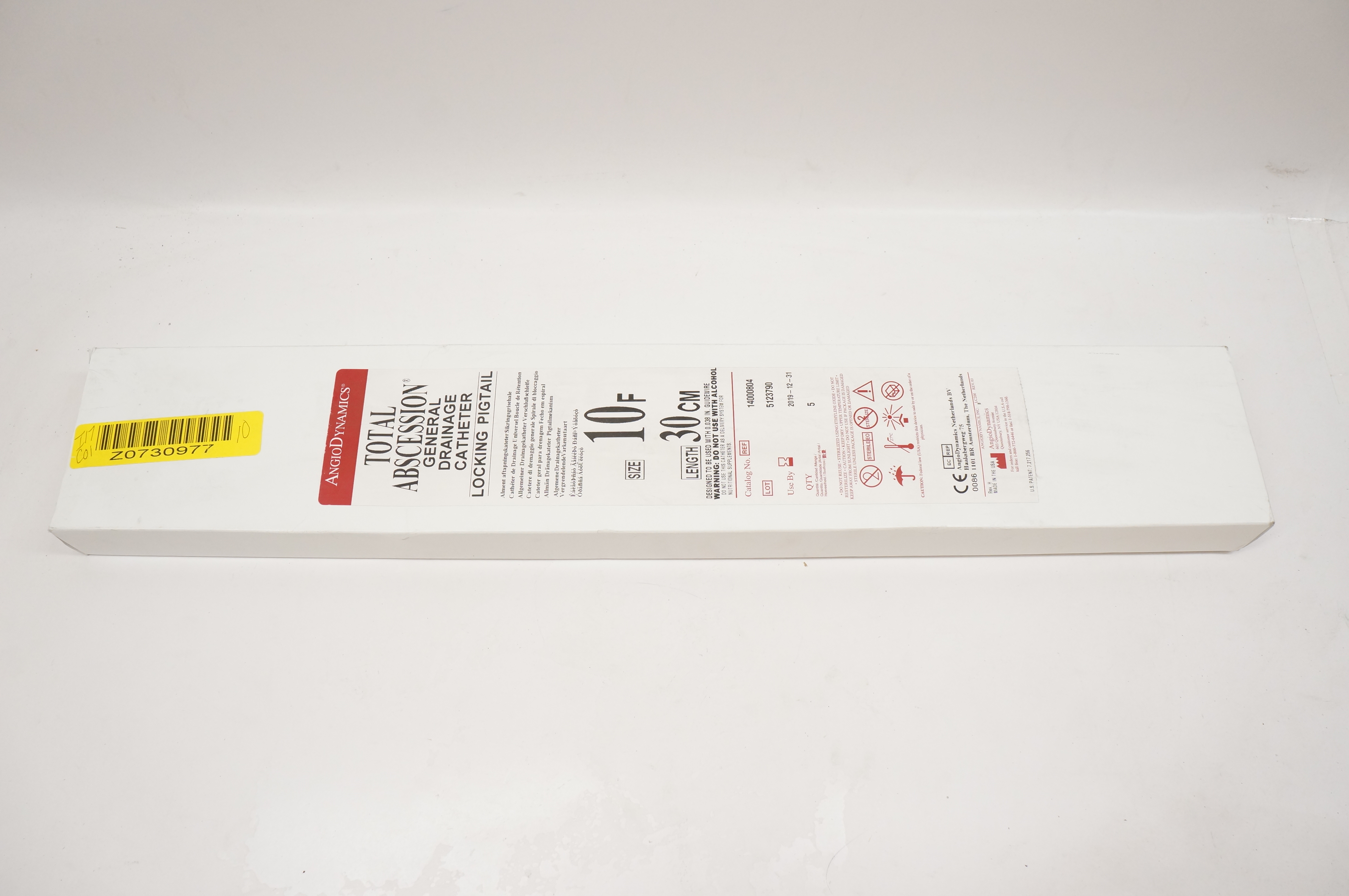 AngioDynamics 14000804 Abscession General Drainage Cath. 10F x 30cm (x) -Box of 5