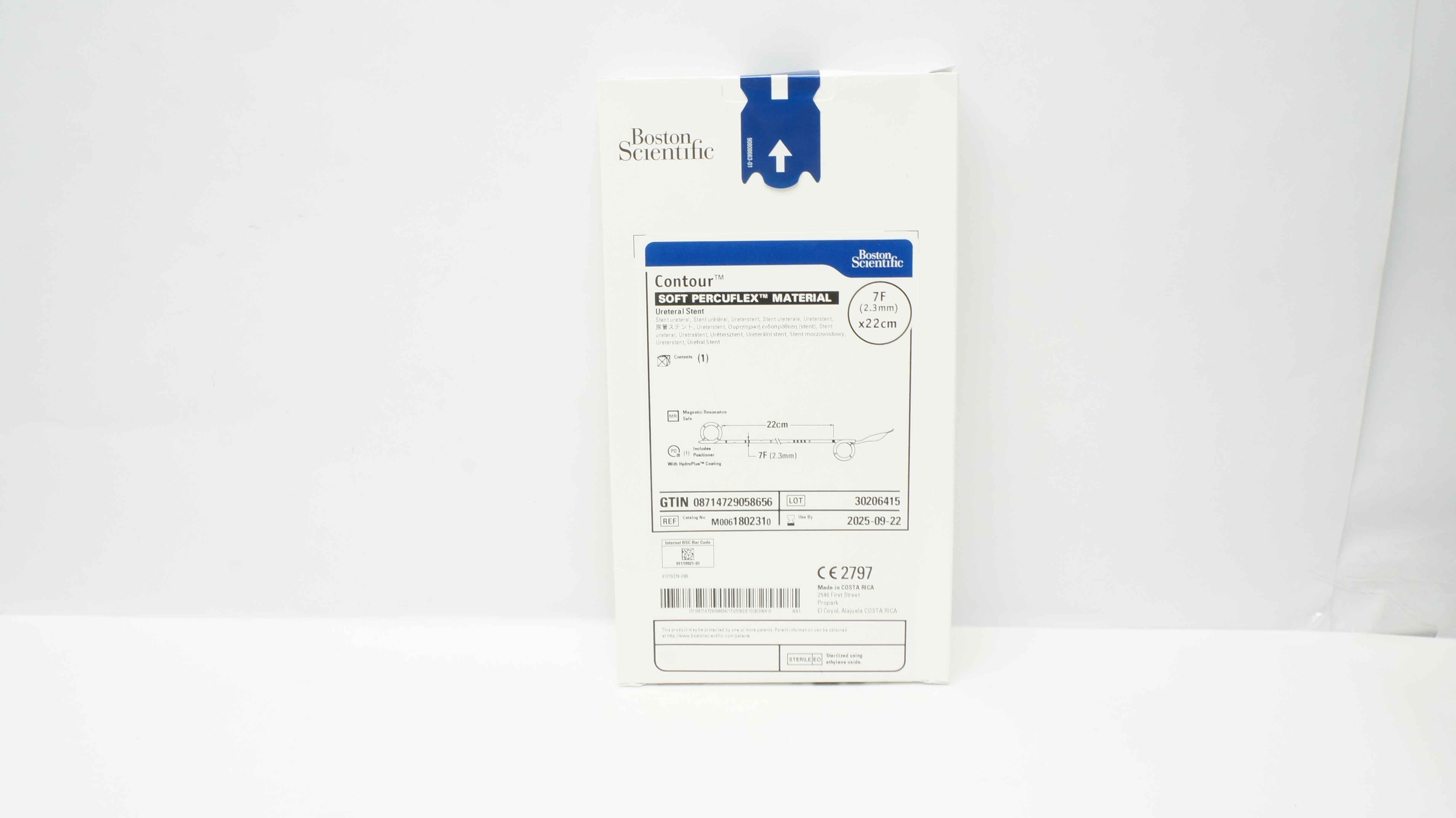 Boston Scientific M0061802310 Percuflex Material Ureteral Stnt 7F x 22 cm