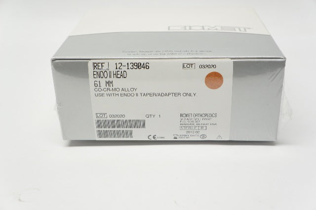 Biomet 12-139046 Endo II Head 61mm (x)