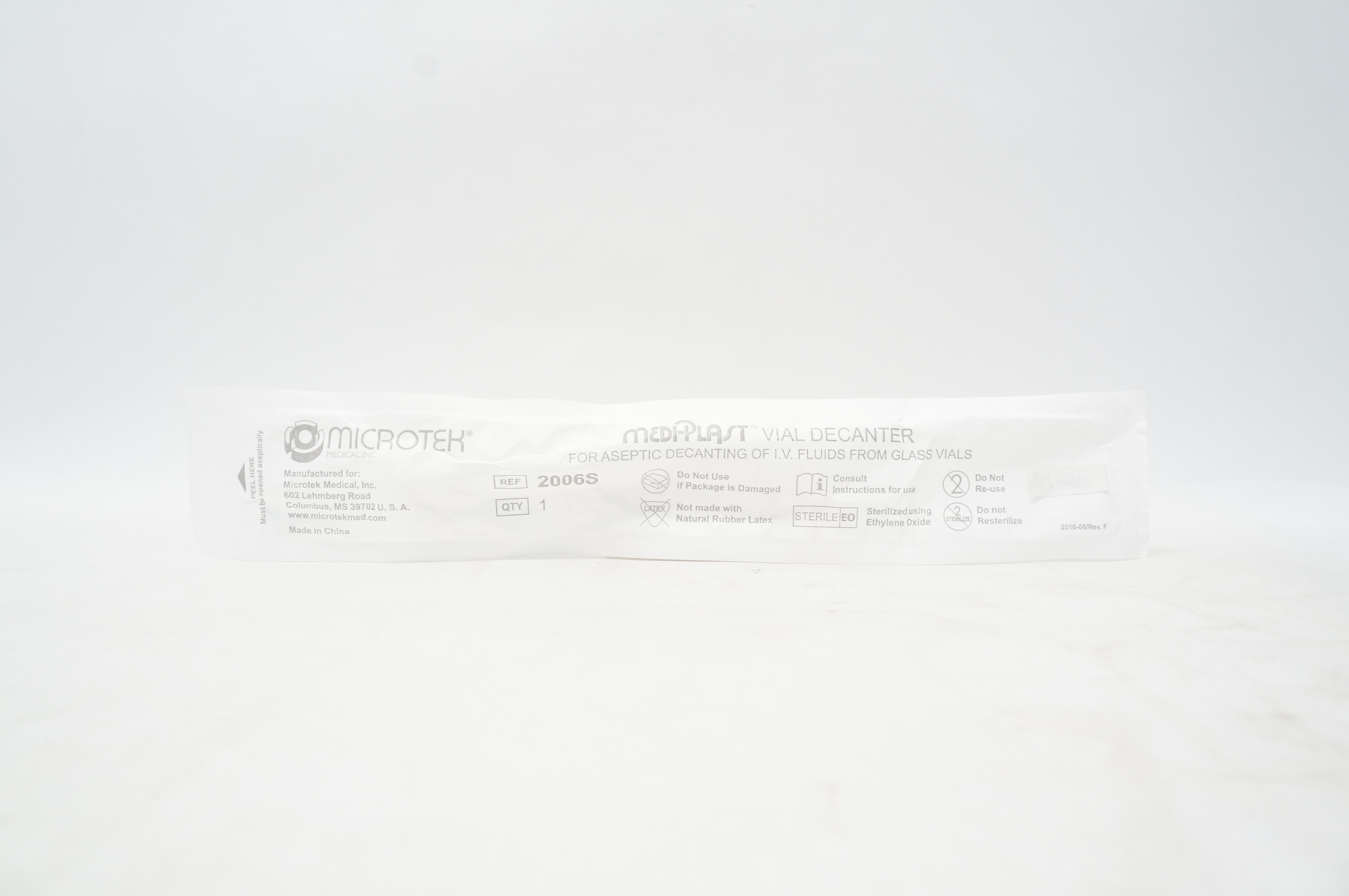 Microtek 2006S MEDI-PLAST Vial Decanter