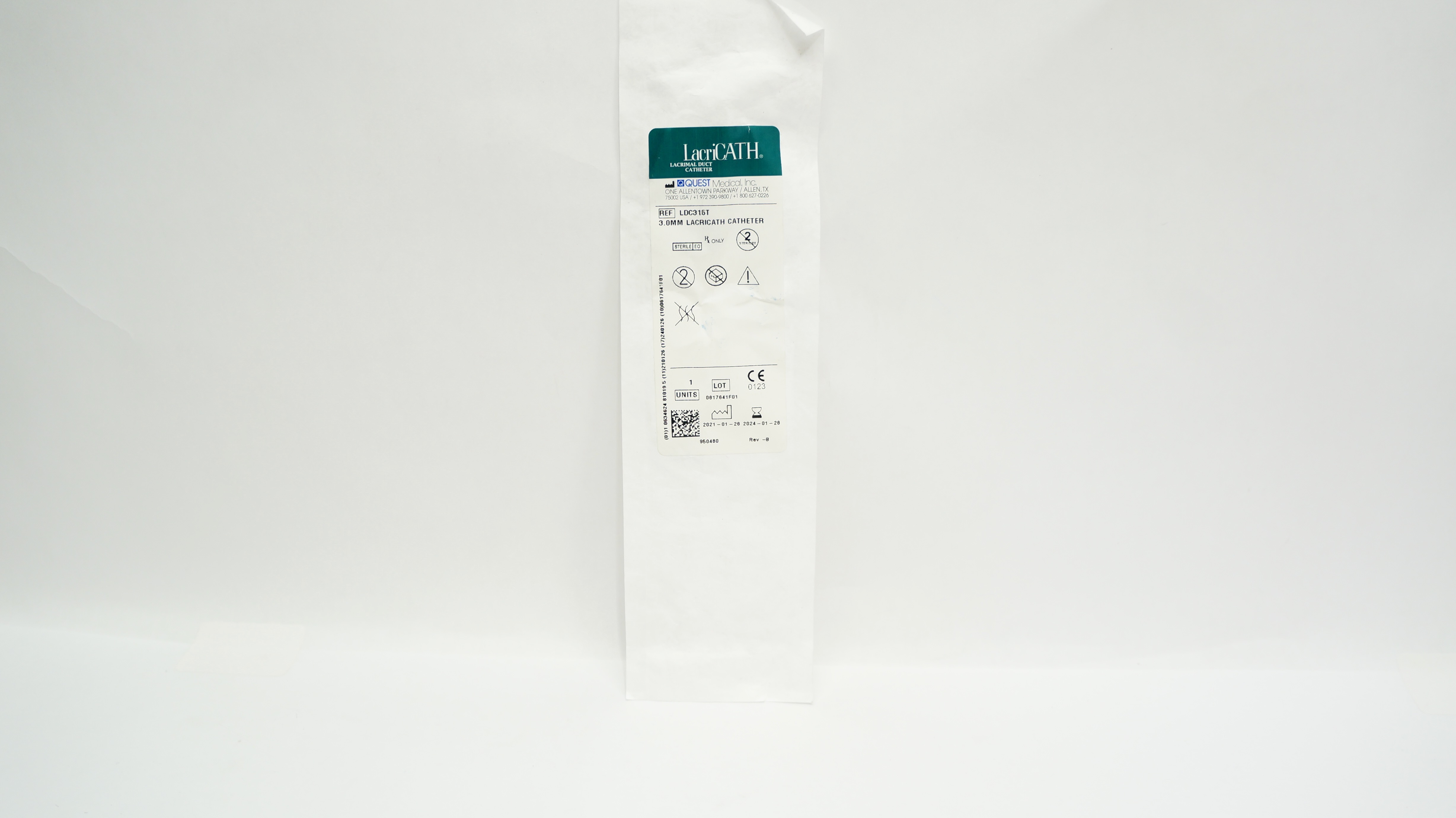Quest Medical LDC315T LacriCath Lacrimal 3.0mm