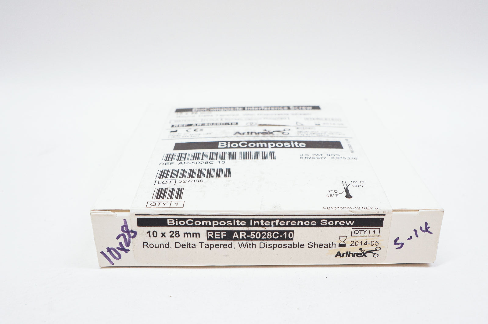 Arhrex AR-5028C-10 BioComposite Interference Screw 10 x 28mm (x)