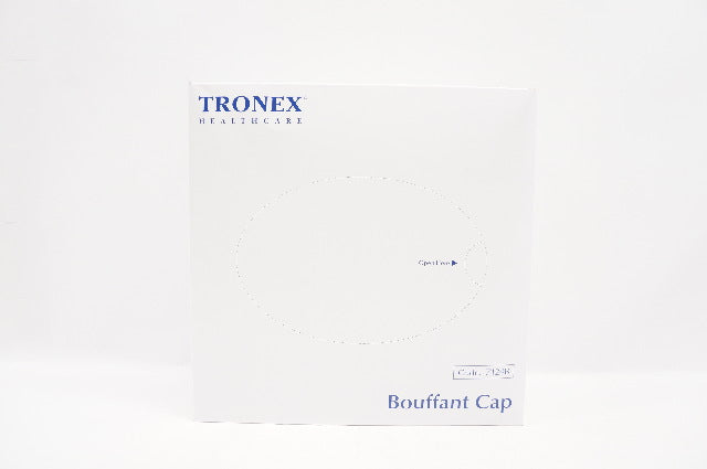 Tronex 7124B Bouffant Cap, Size 24inch Blue - Box of 100