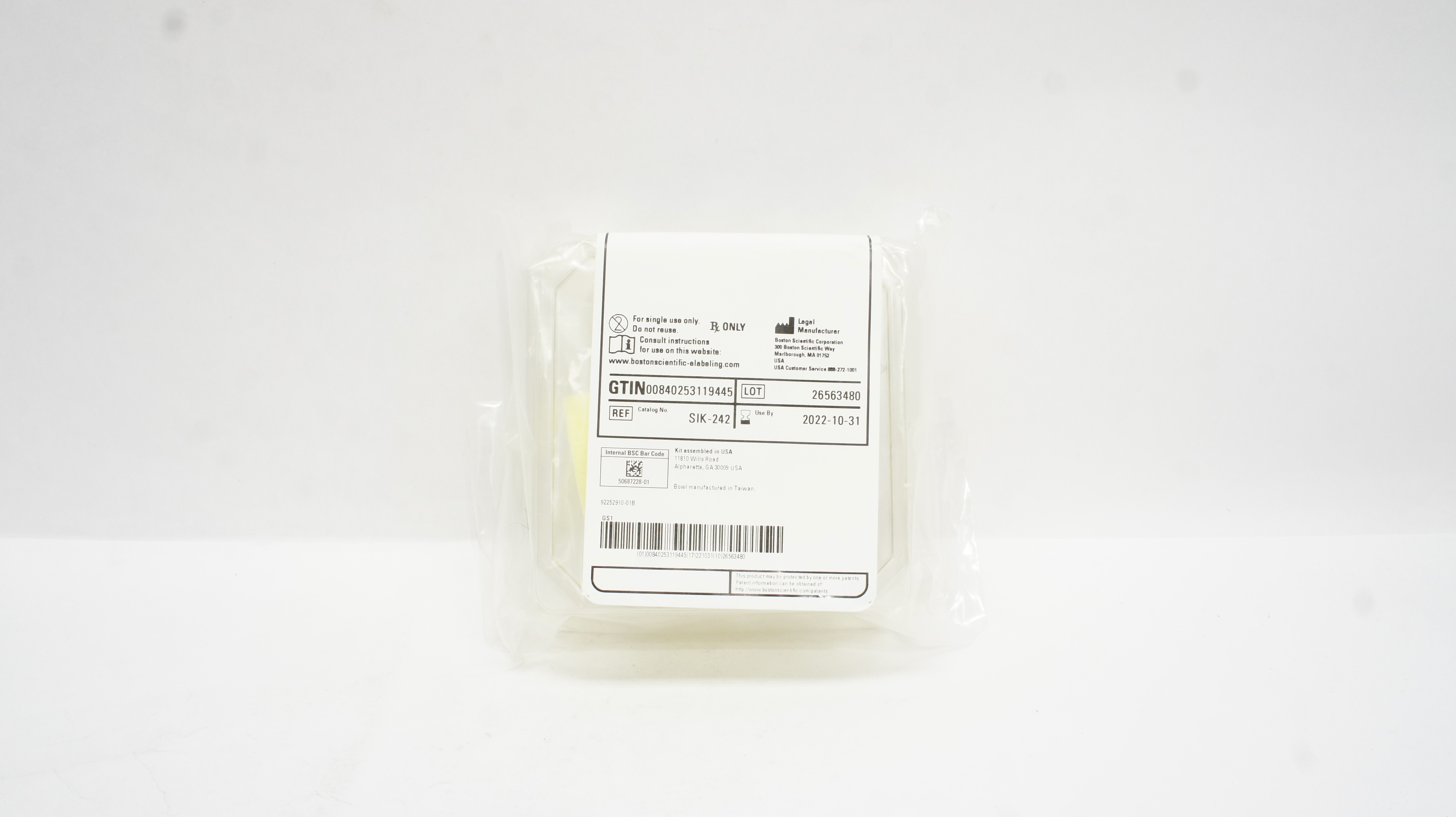 Boston Scientific SIK-242 Compliance EndoKit W/ EcoBowl Cleaning Sponge (x)