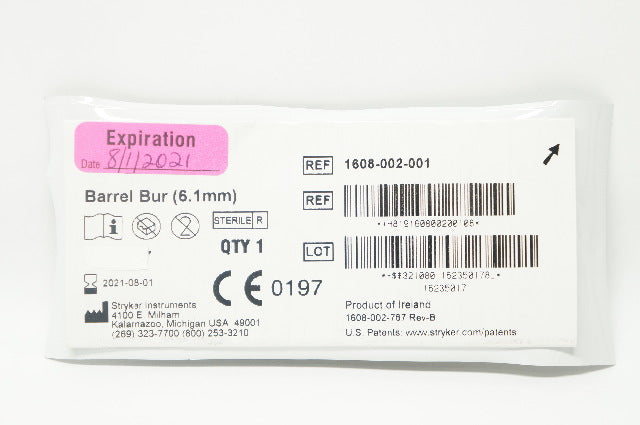 Stryker 1608-002-001 Barrel Bur 6.1mm (x)