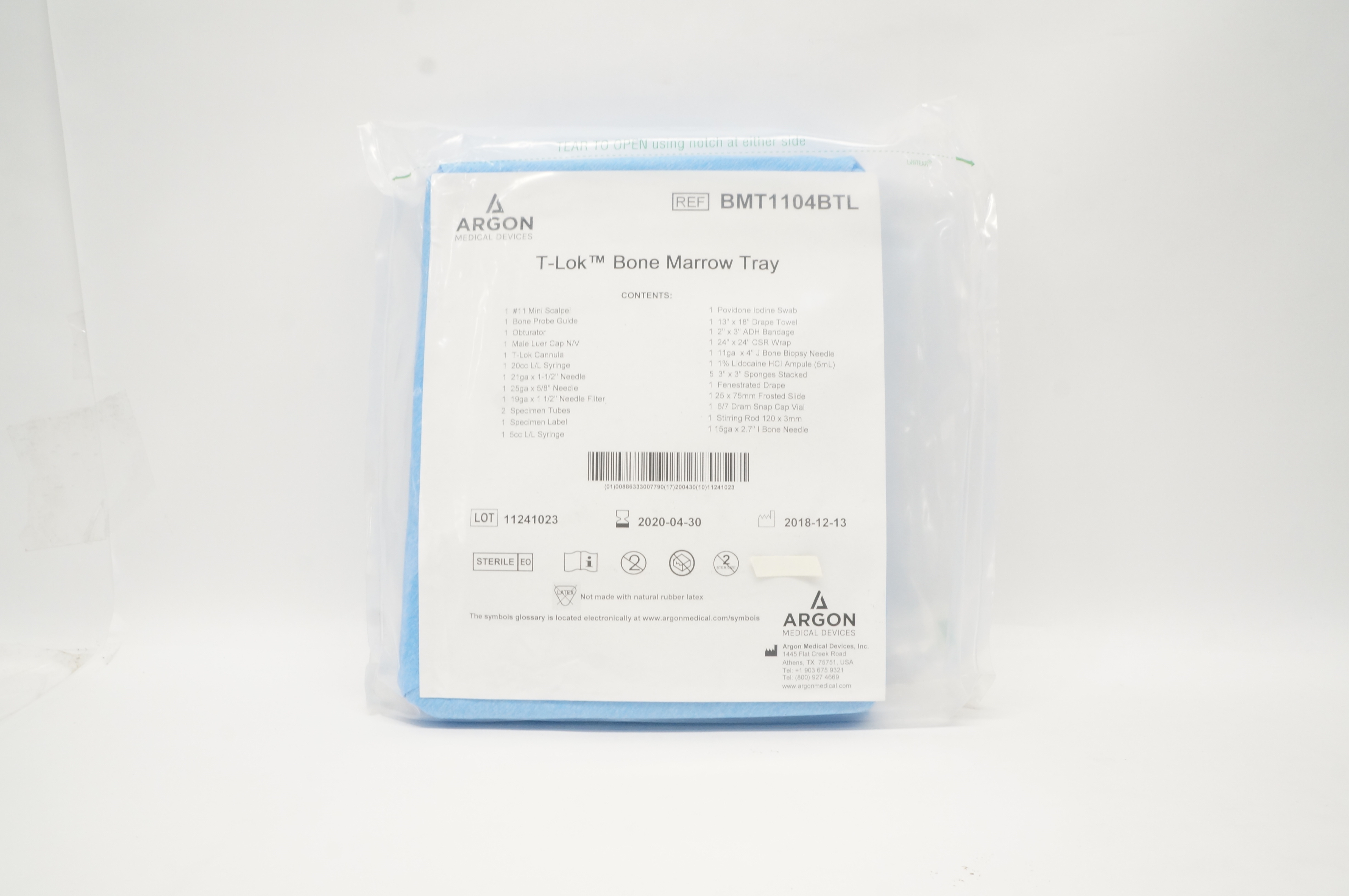 Argon BMT1104BTL T-Lok Bone Marrow Tray (x)