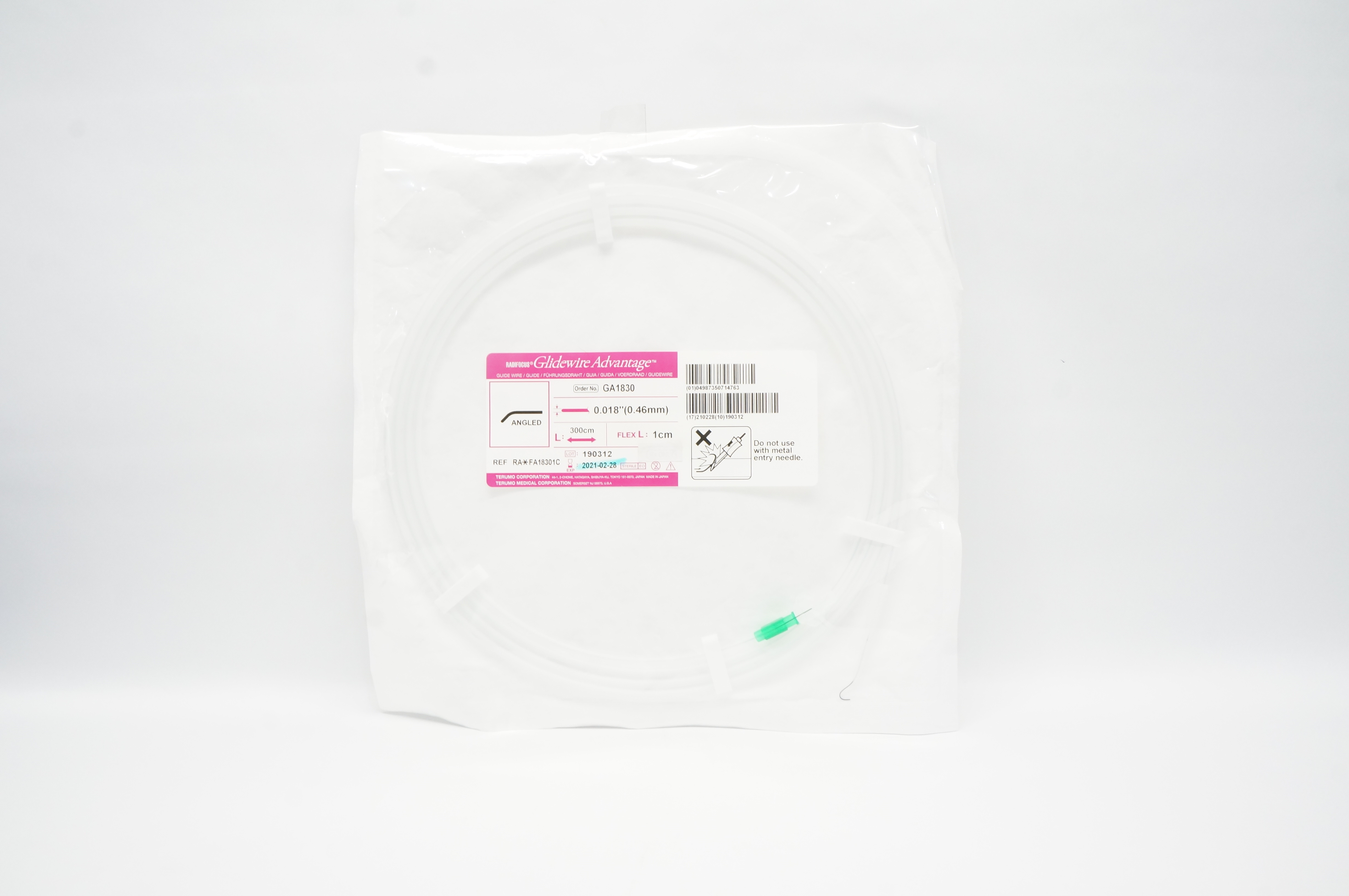 Terumo GA1830 Radifocus Glidewire Advantage 0.018inch x 300cm (x)